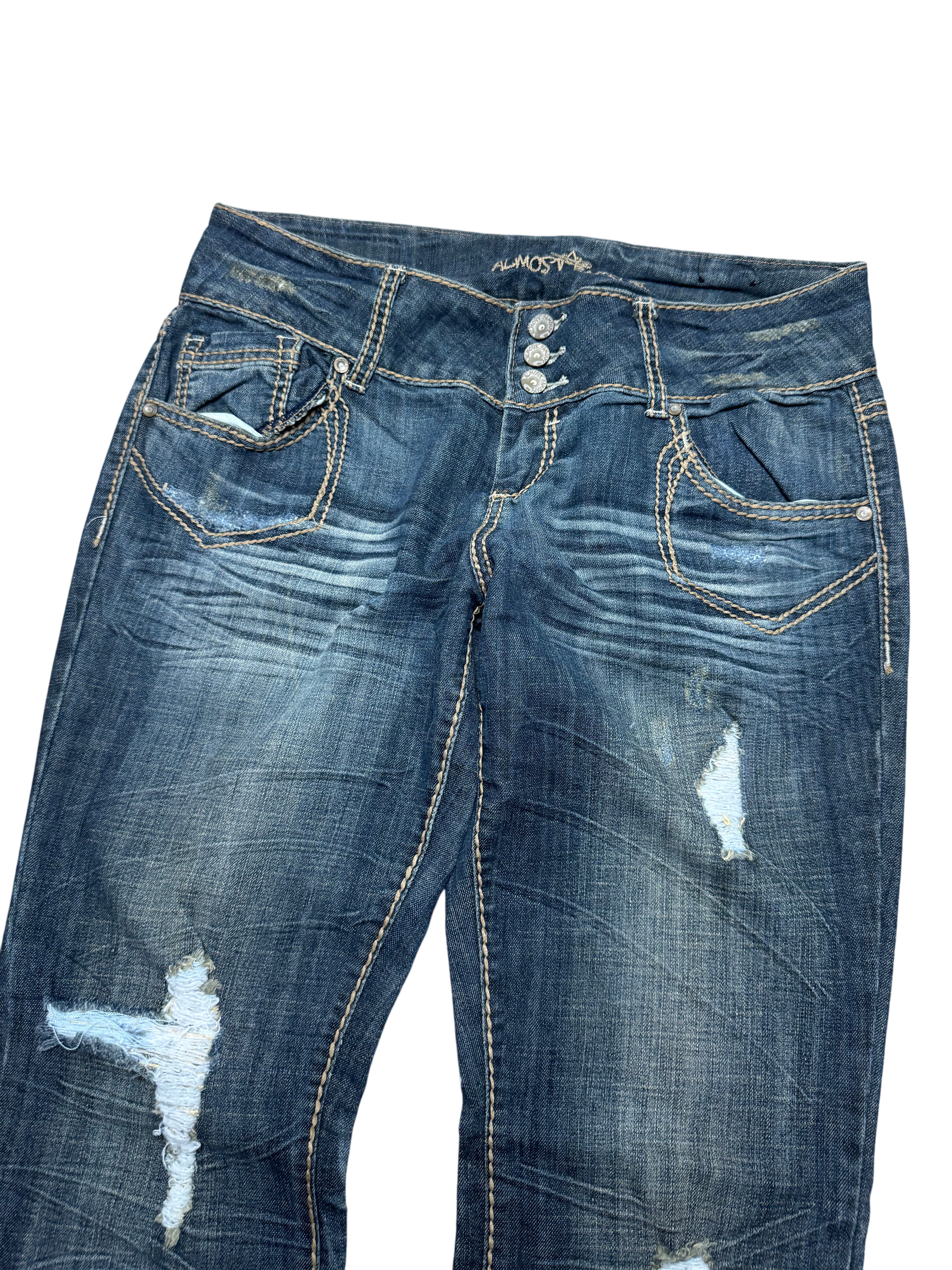 Y2K BOOTCUT WOMEN LOW WAIST JEANS (255)