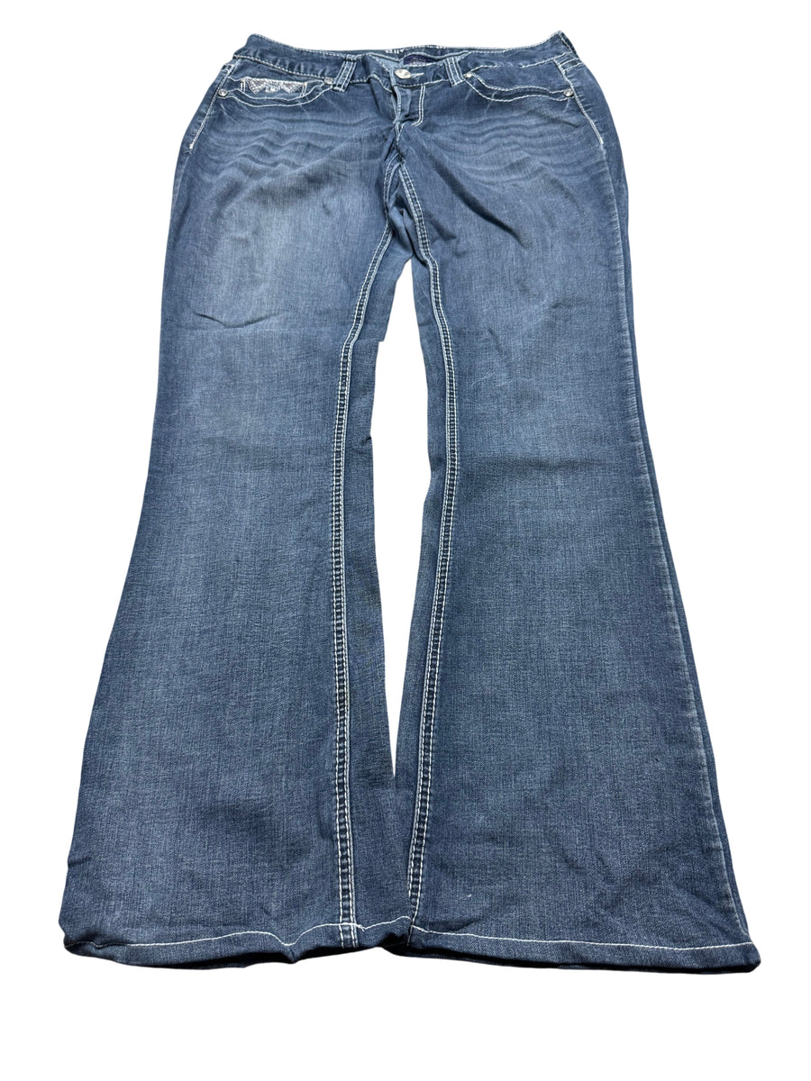 Y2K BOOTCUT WOMEN LOW WAIST JEANS (391)