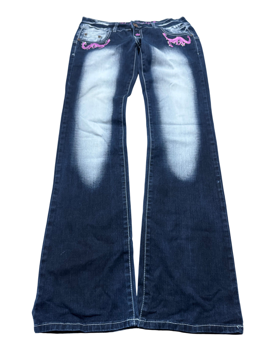 Y2K BOOTCUT WOMEN LOW WAIST JEANS (392)