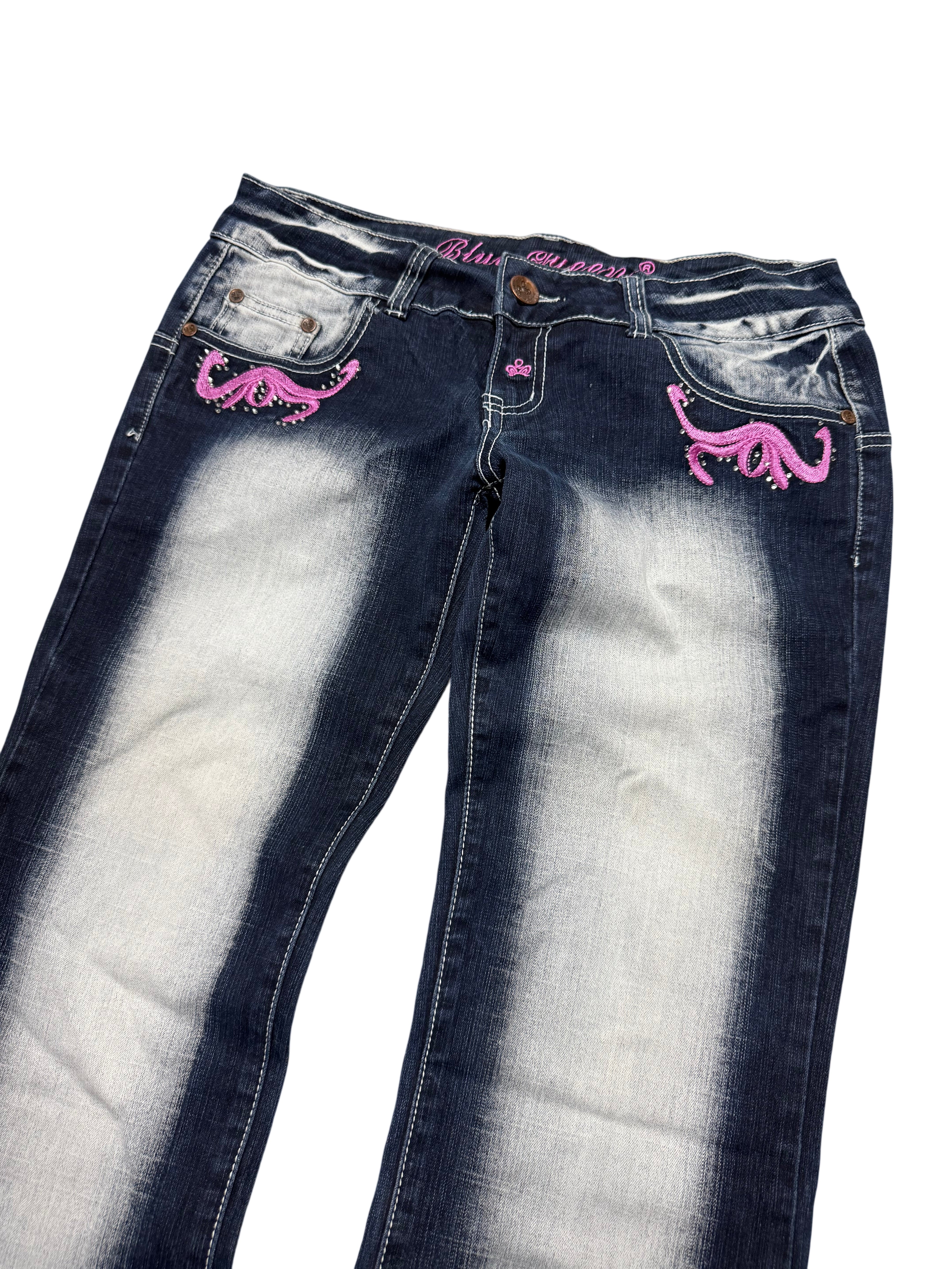 Y2K BOOTCUT WOMEN LOW WAIST JEANS (392)