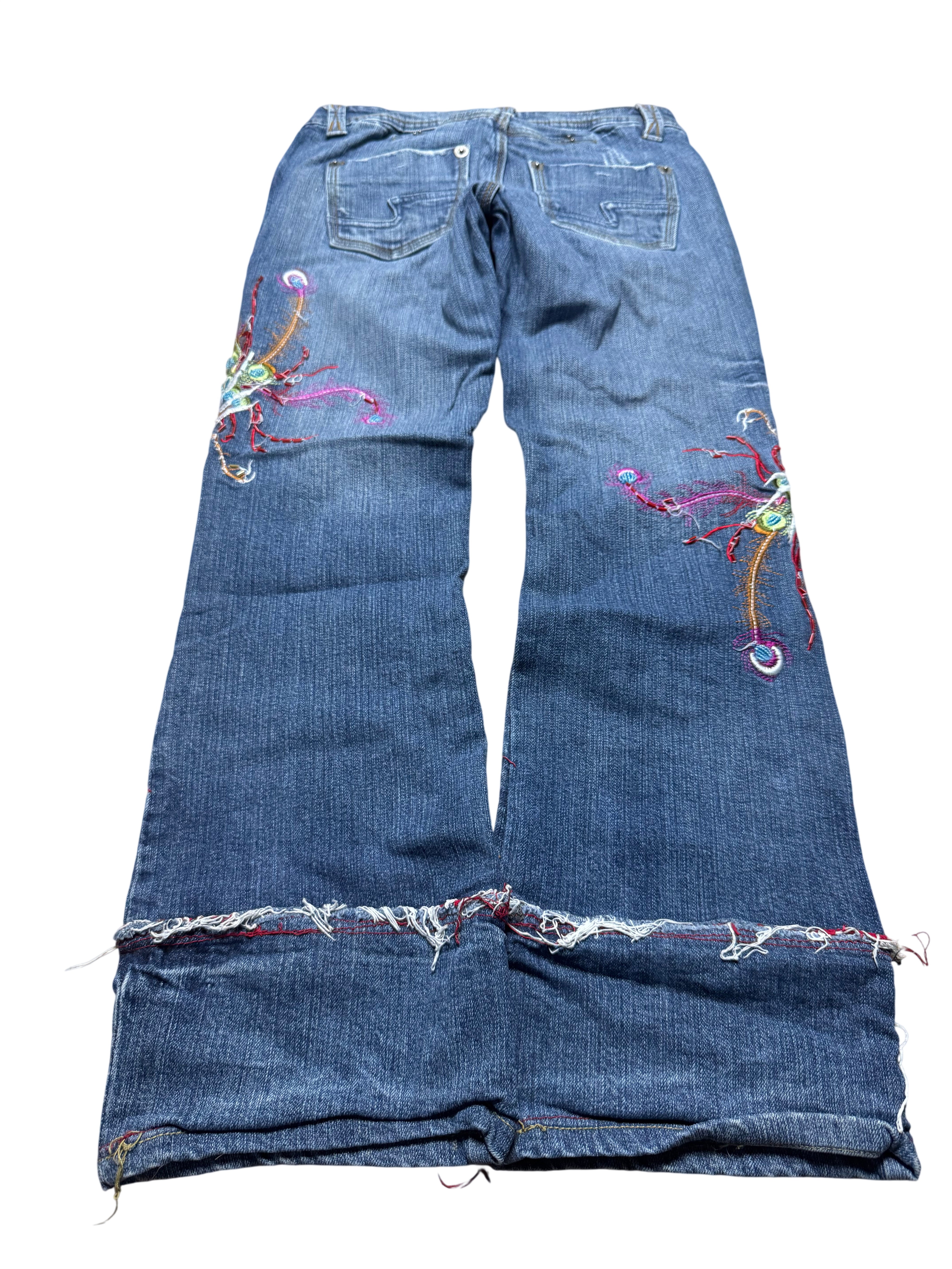 Y2K BOOTCUT WOMEN LOW WAIST JEANS (397)