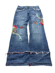Y2K BOOTCUT WOMEN LOW WAIST JEANS (397)