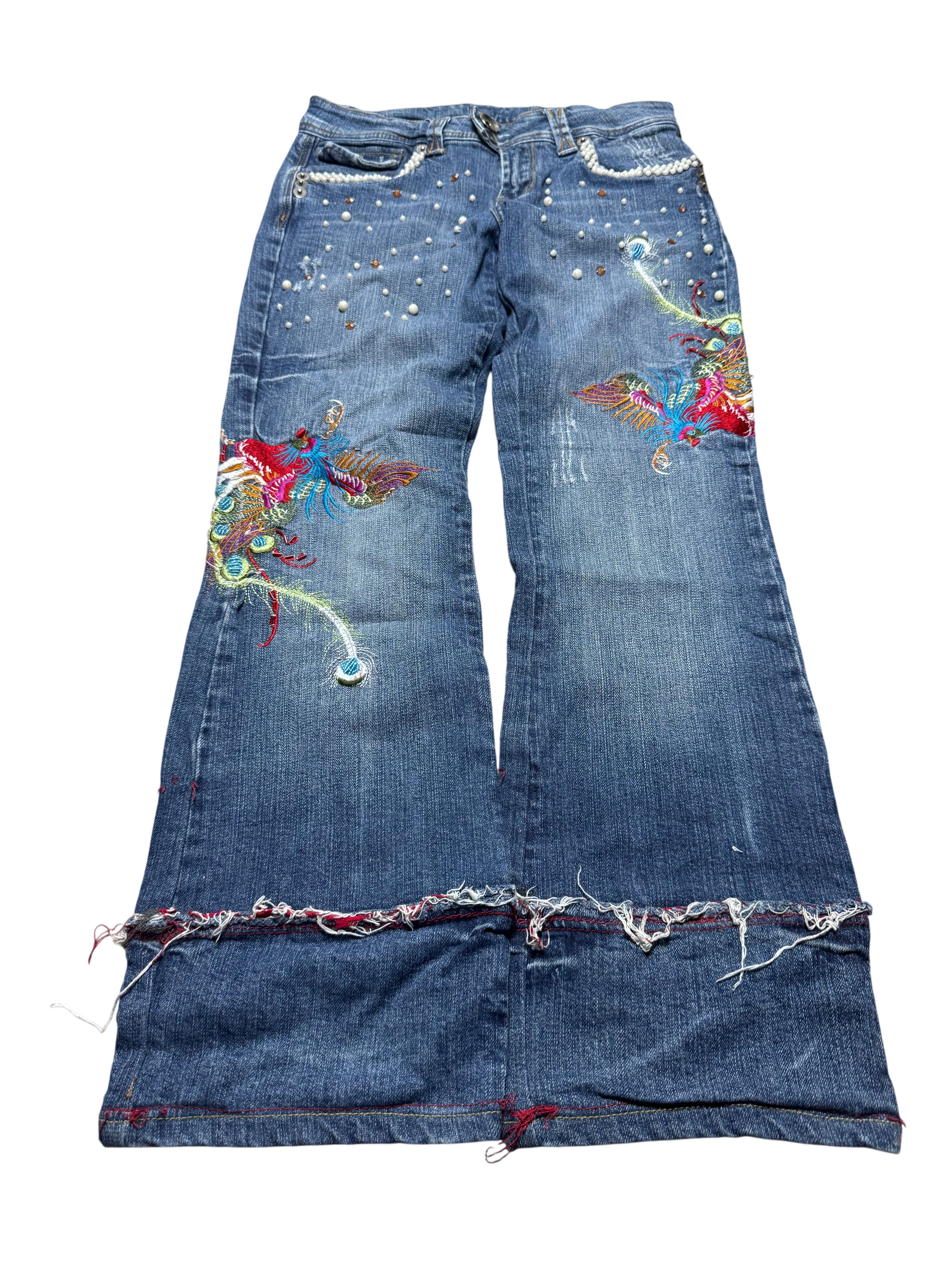 Y2K BOOTCUT WOMEN LOW WAIST JEANS (397)
