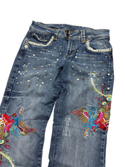 Y2K BOOTCUT WOMEN LOW WAIST JEANS (397)