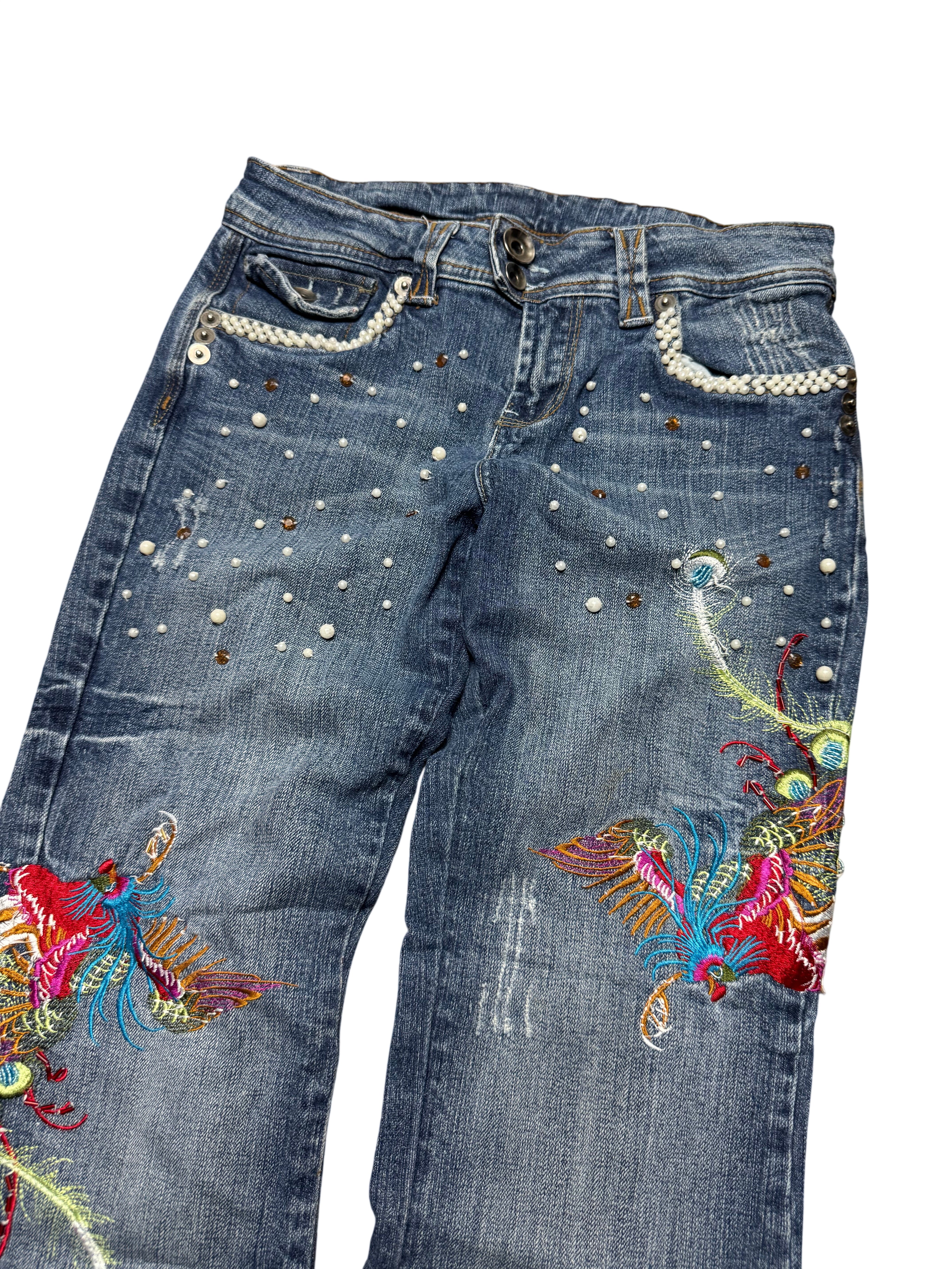 Y2K BOOTCUT WOMEN LOW WAIST JEANS (397)