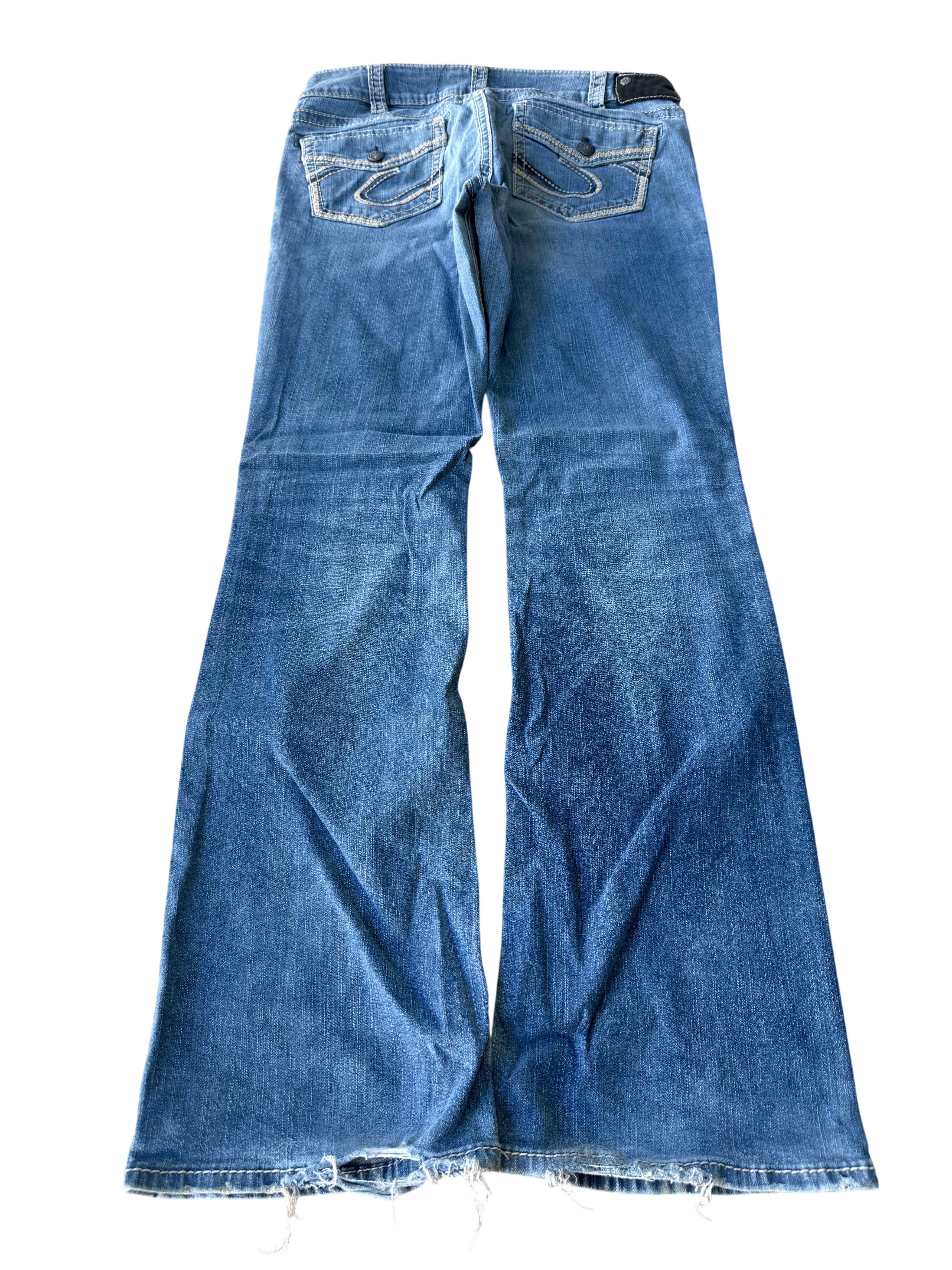 Y2K BOOTCUT WOMEN LOW WAIST JEANS (350)