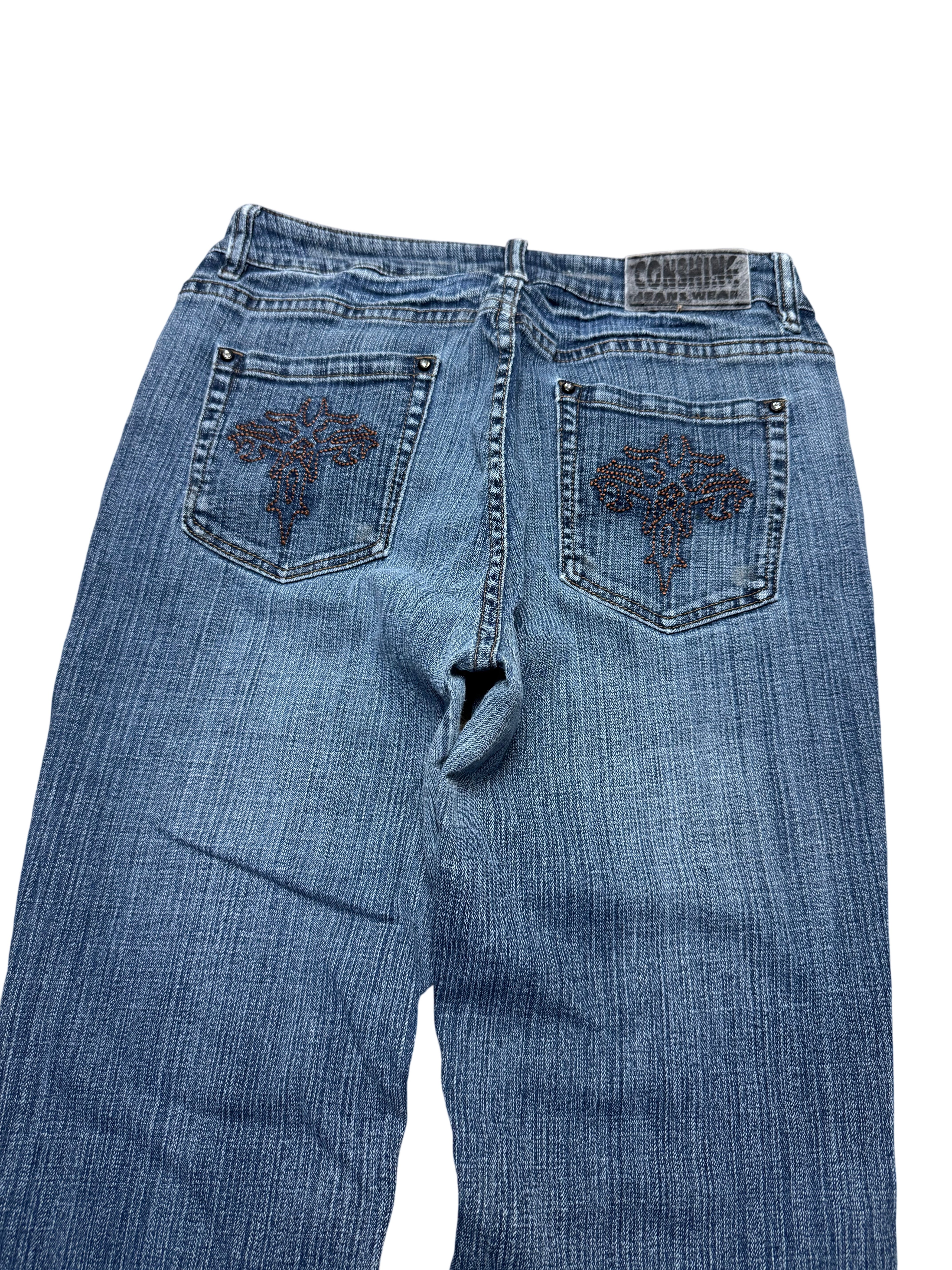 Y2K BOOTCUT WOMEN LOW WAIST JEANS (358)