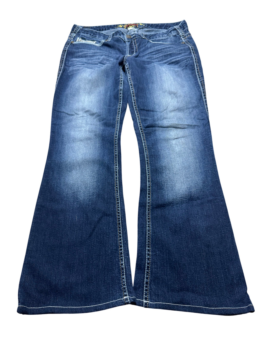Y2K BOOTCUT WOMEN LOW WAIST JEANS (441)