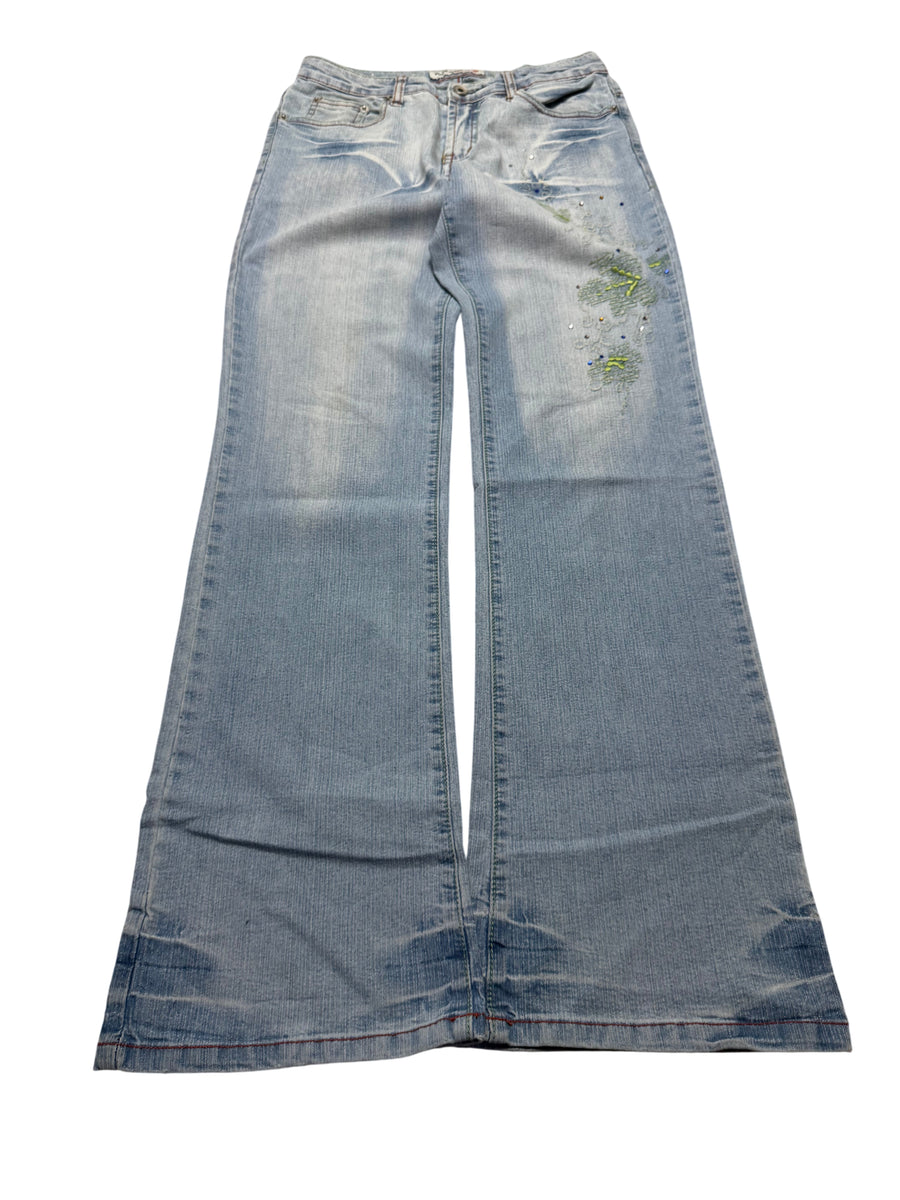 Y2K BOOTCUT WOMEN LOW WAIST JEANS (552)