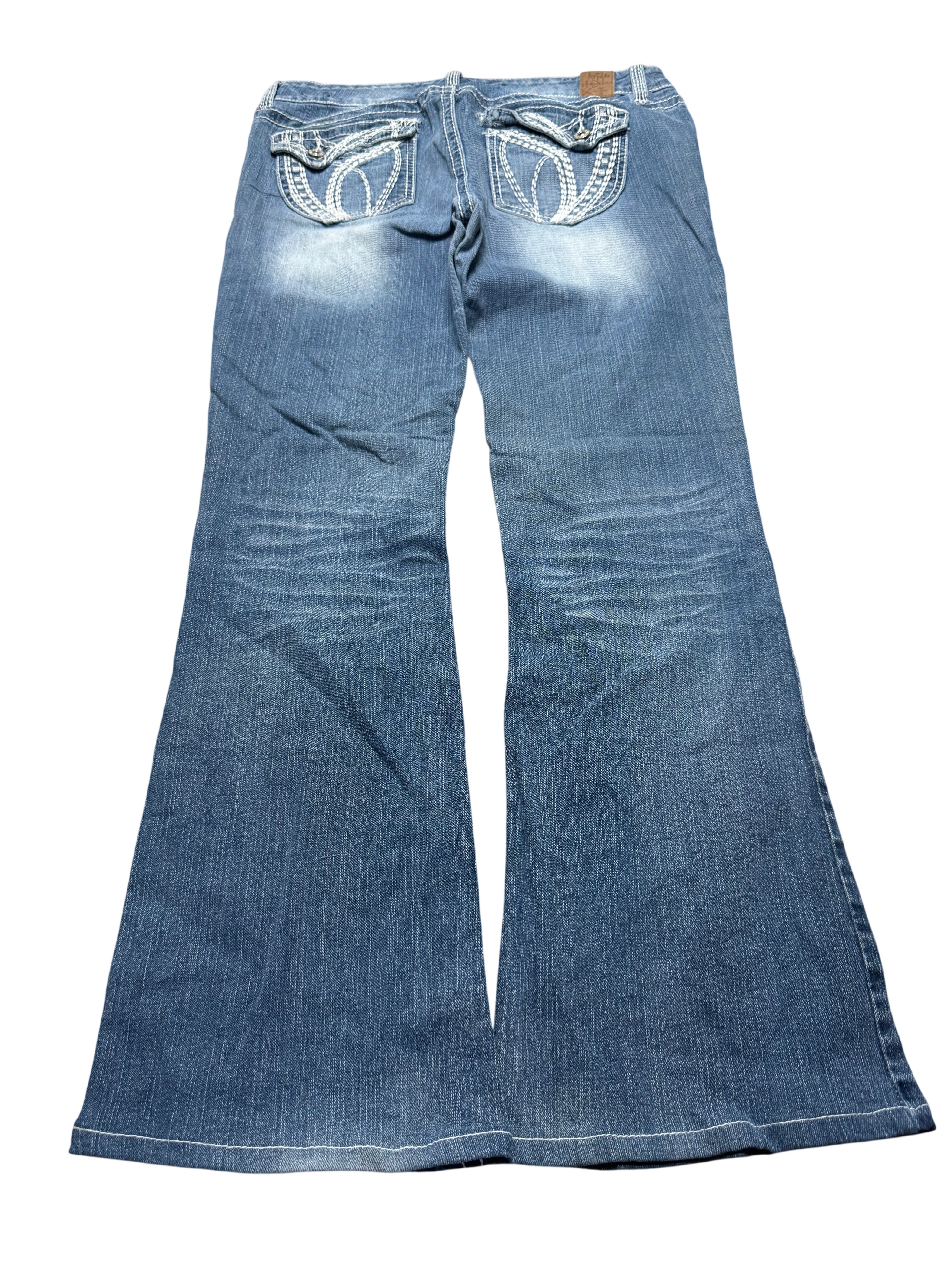 Y2K BOOTCUT WOMEN LOW WAIST JEANS (414)