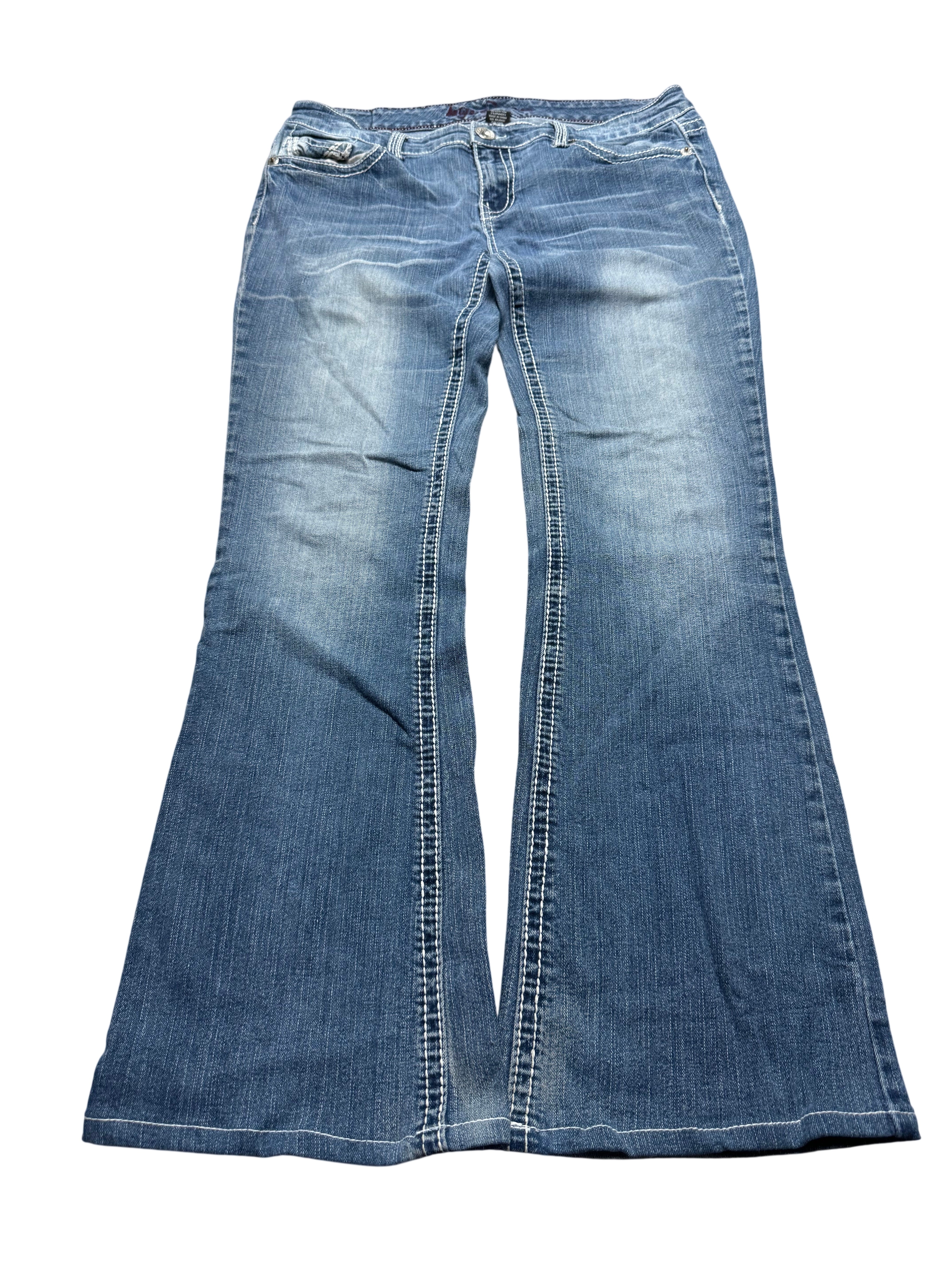 Y2K BOOTCUT WOMEN LOW WAIST JEANS (414)