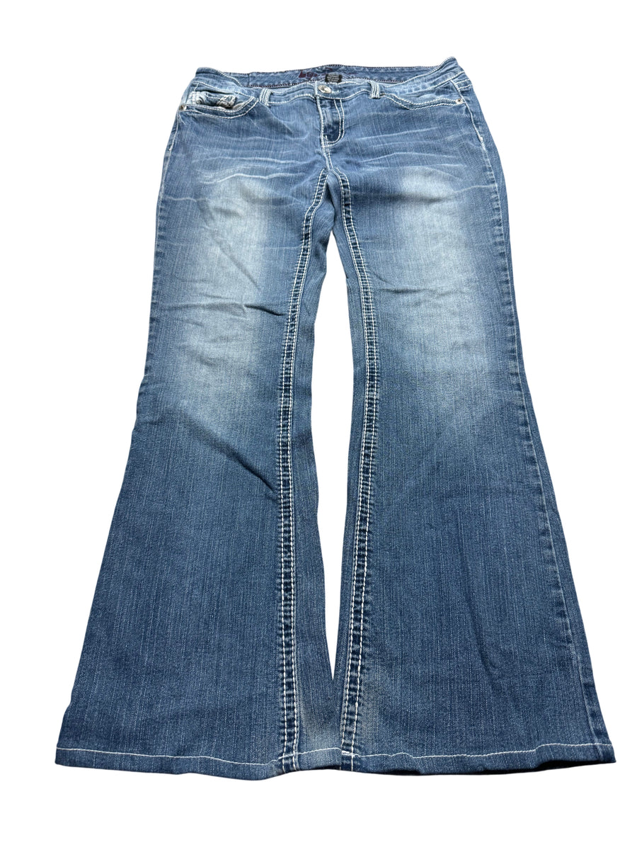 Y2K BOOTCUT WOMEN LOW WAIST JEANS (414)
