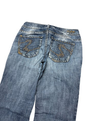 Y2K BOOTCUT WOMEN LOW WAIST JEANS (450)
