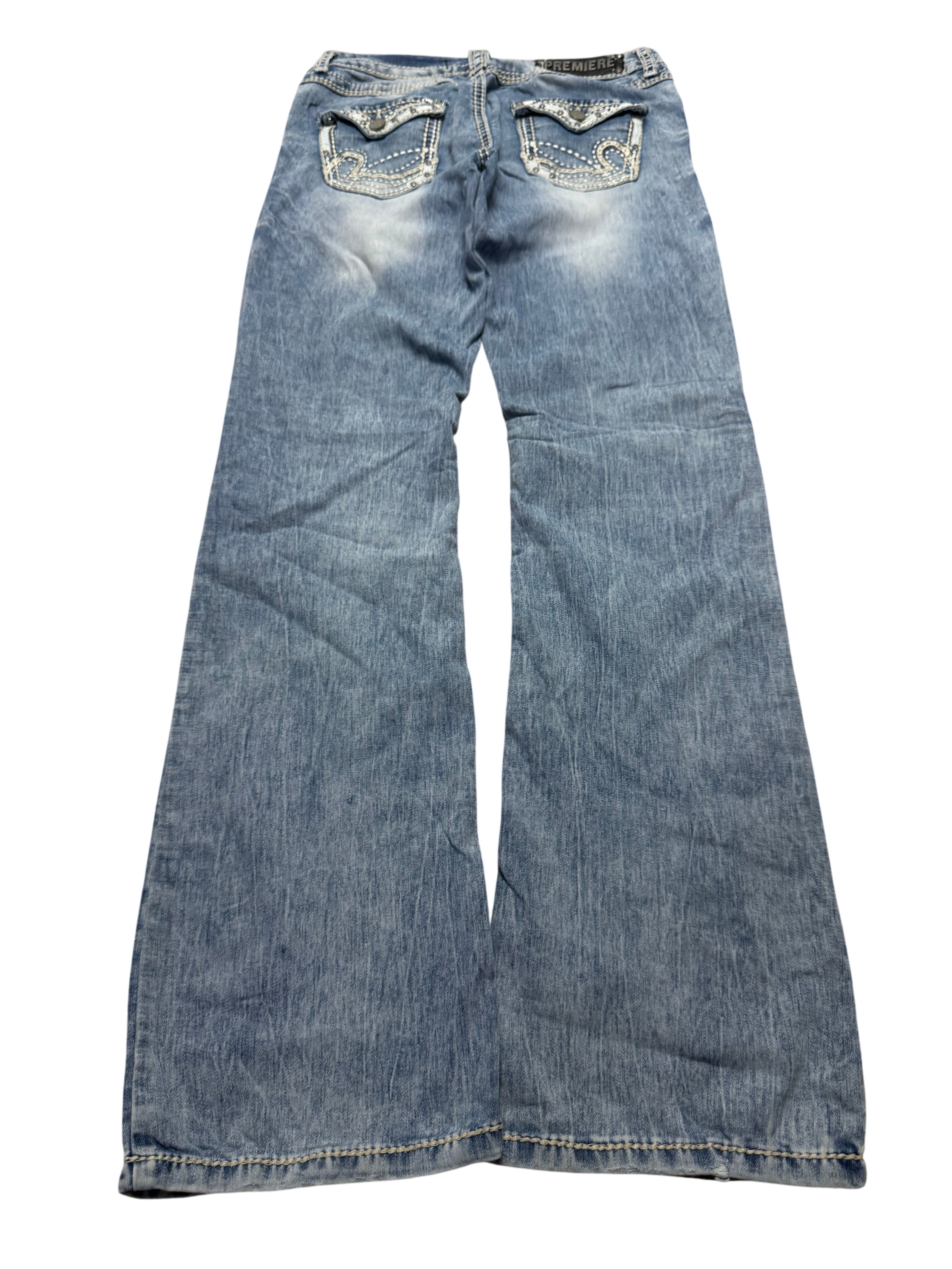 Y2K BOOTCUT WOMEN LOW WAIST JEANS (454)
