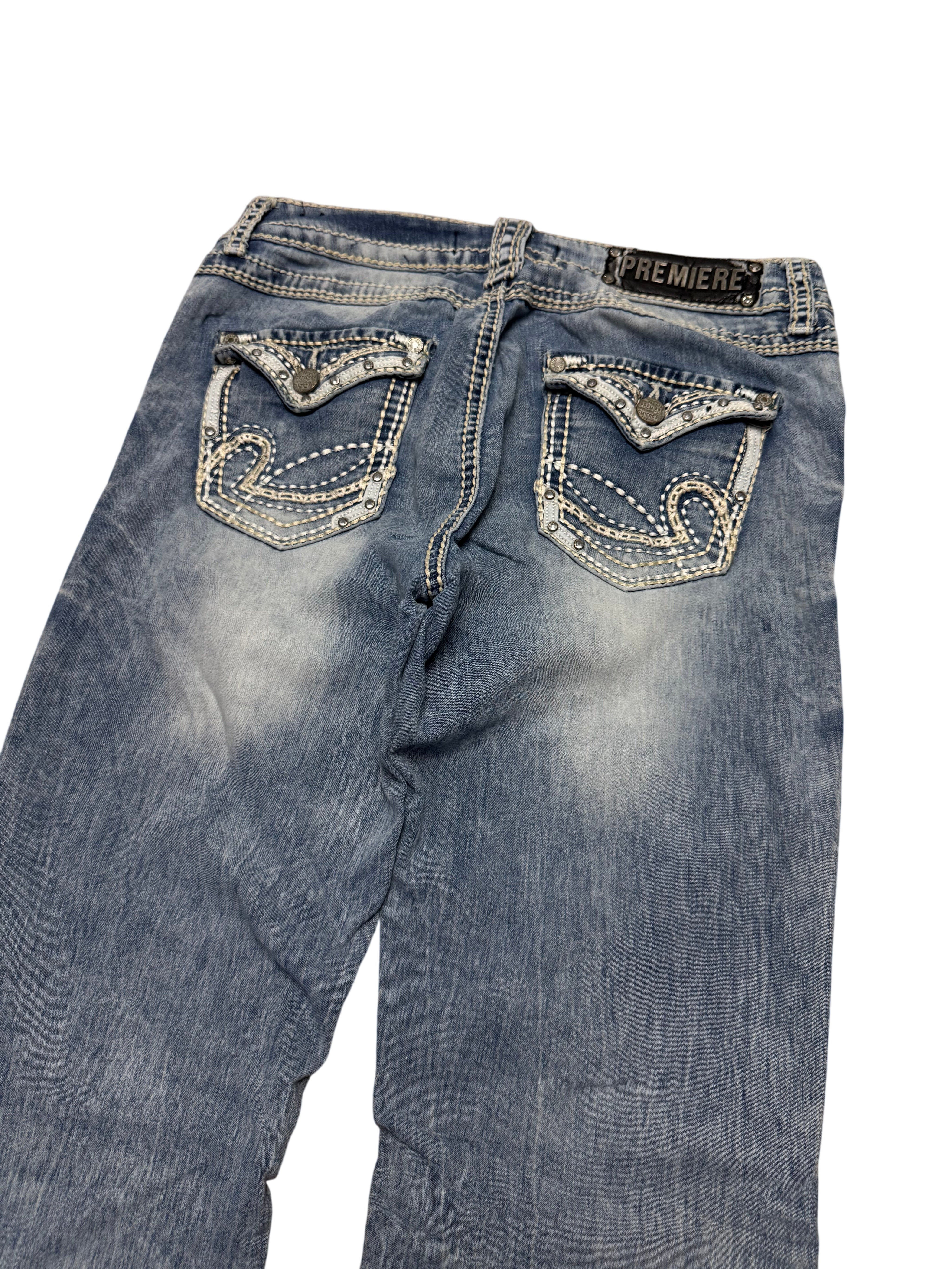 Y2K BOOTCUT WOMEN LOW WAIST JEANS (454)