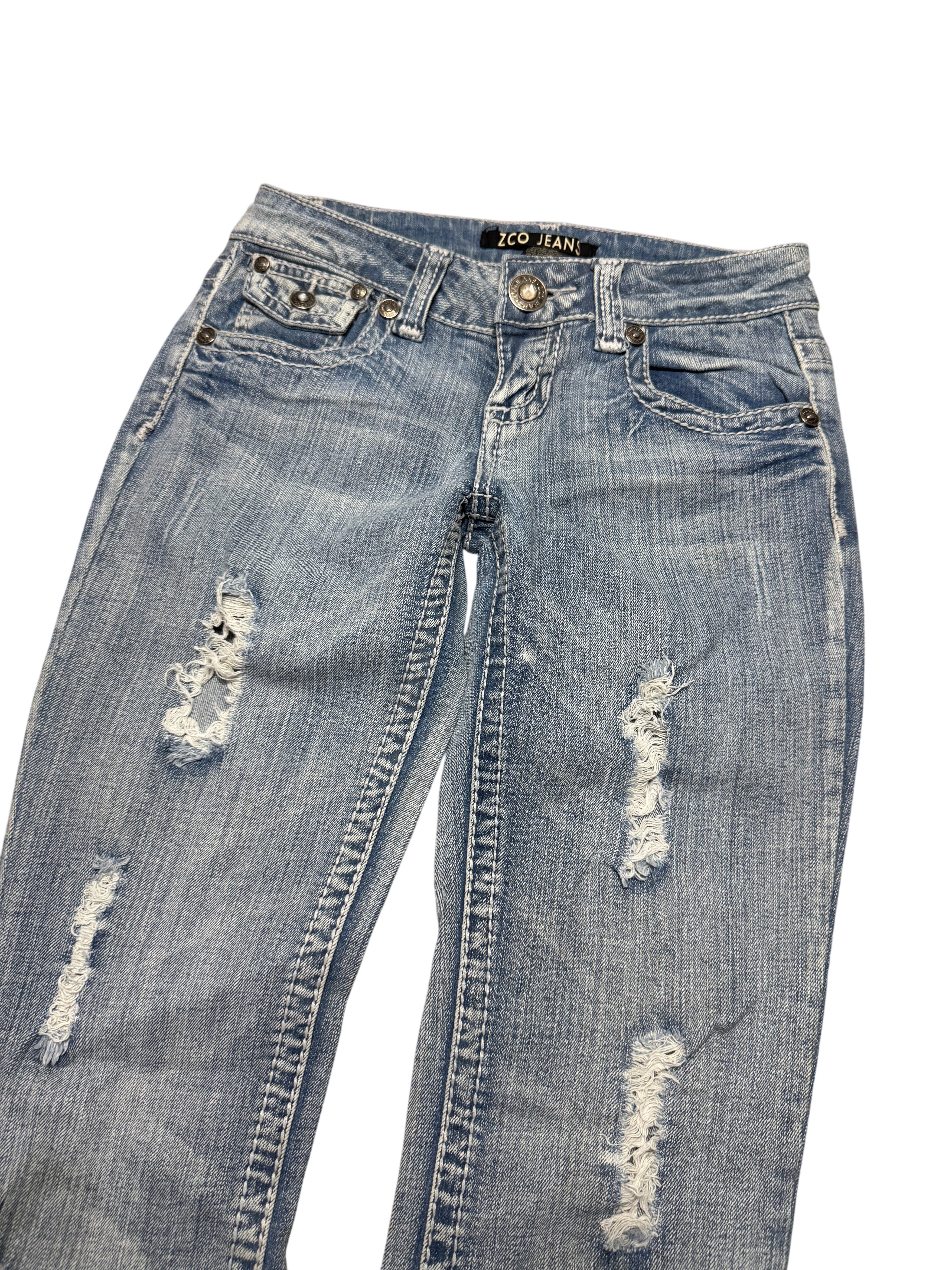 Y2K BOOTCUT WOMEN LOW WAIST JEANS (455)