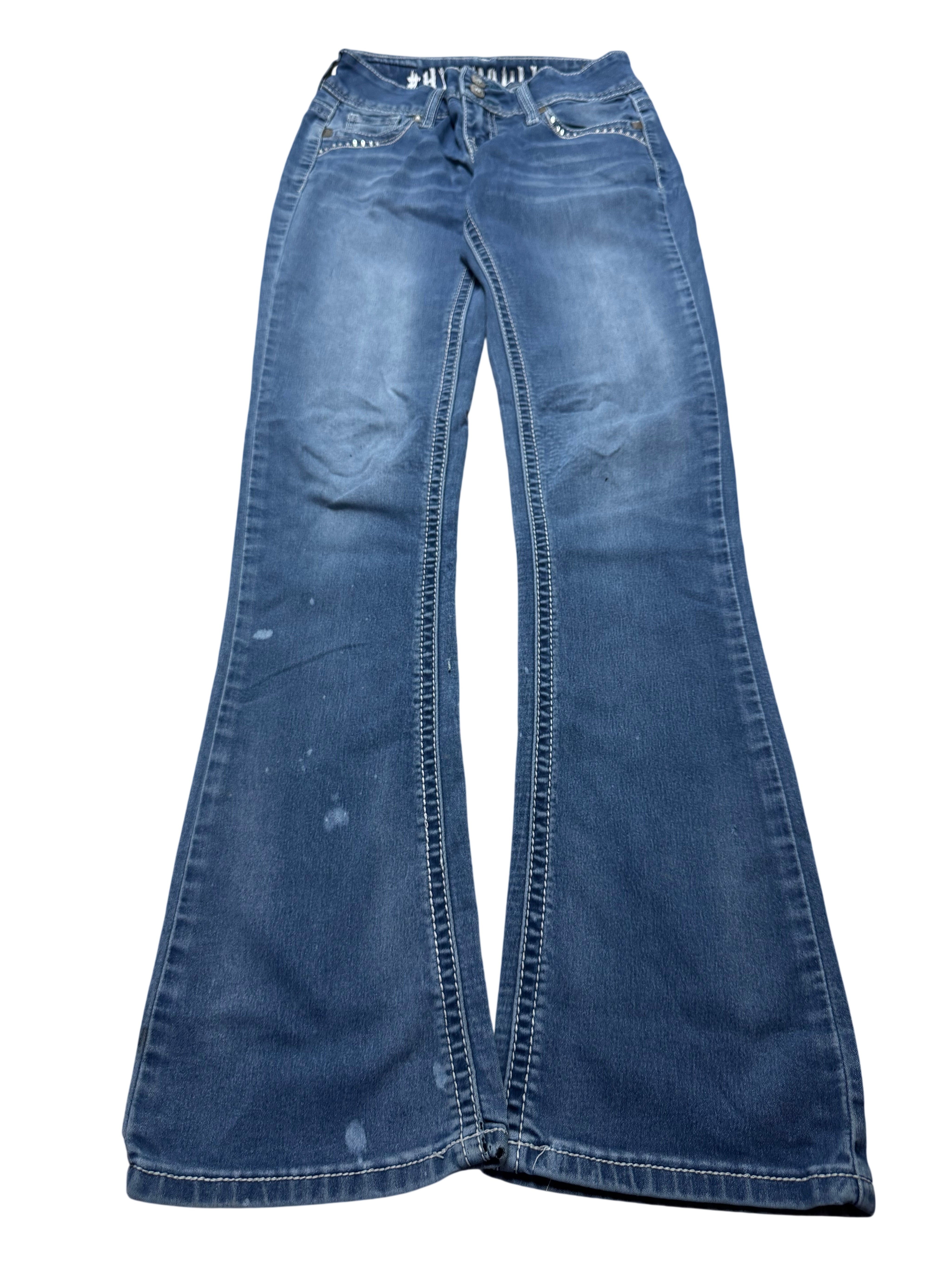 Y2K BOOTCUT WOMEN LOW WAIST JEANS (458)