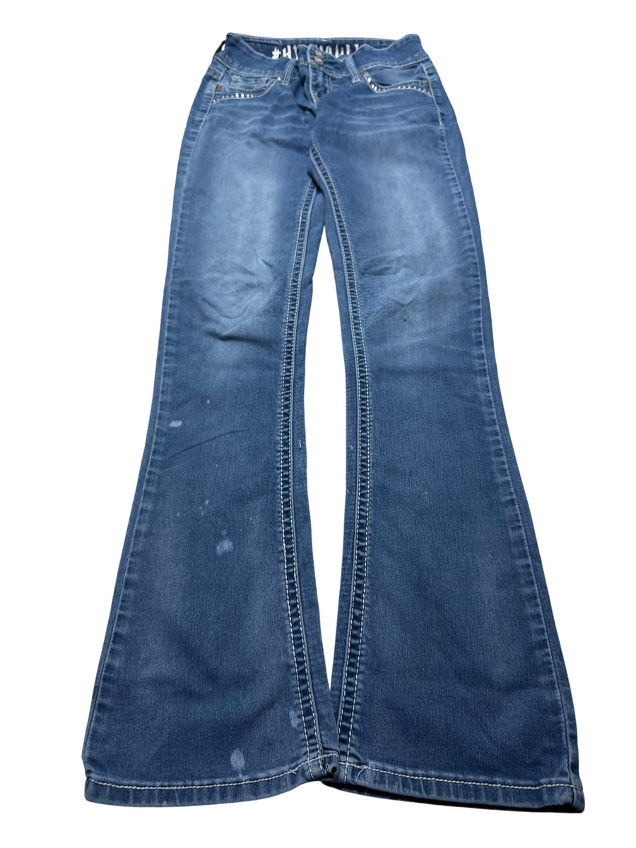 Y2K BOOTCUT WOMEN LOW WAIST JEANS (458)