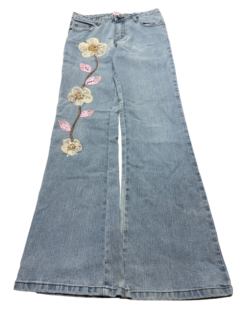 Y2K BOOTCUT WOMEN LOW WAIST JEANS (459)