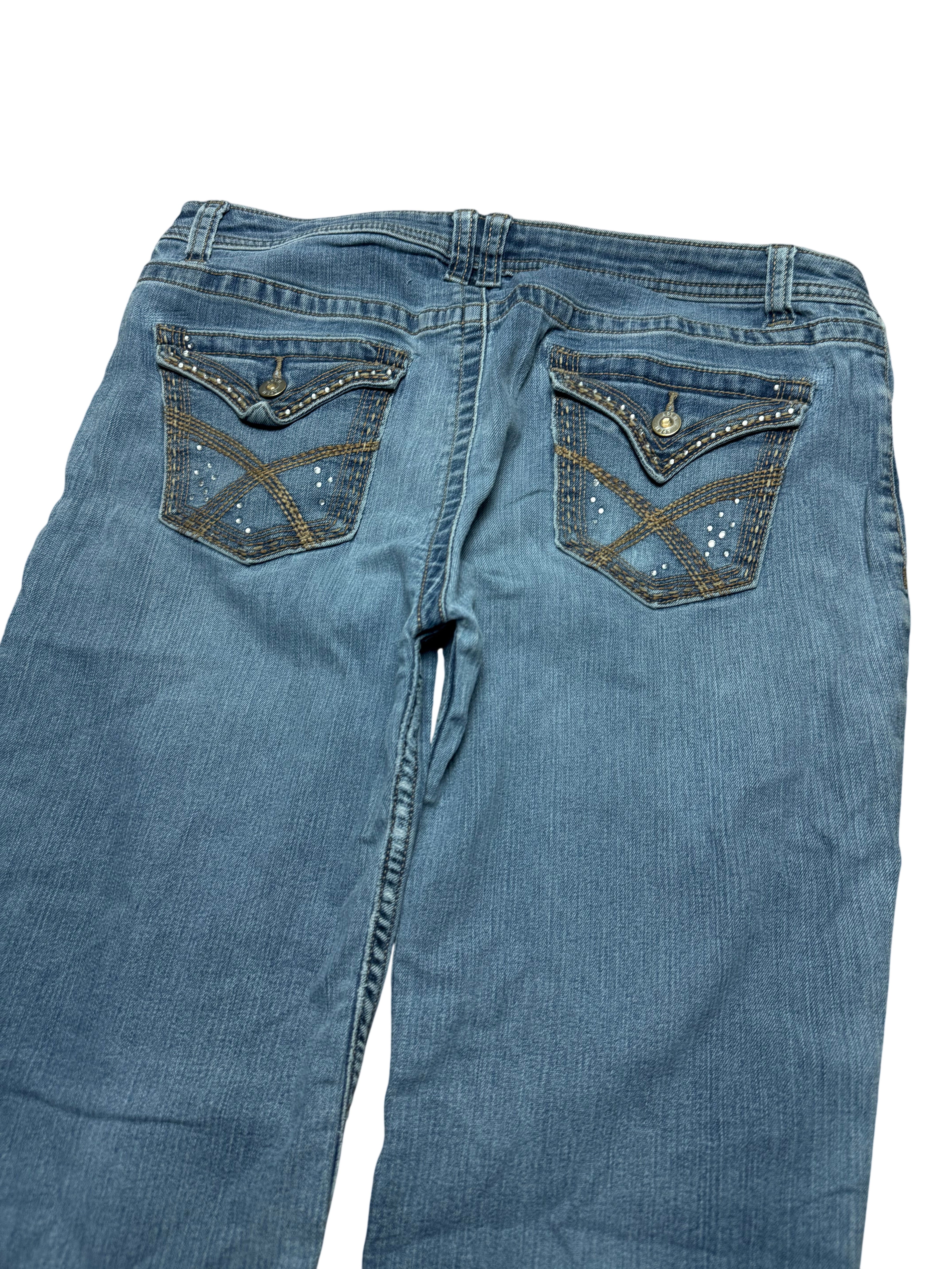 Y2K BOOTCUT WOMEN LOW WAIST JEANS (642)