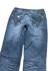 Y2K BOOTCUT WOMEN LOW WAIST JEANS (644)
