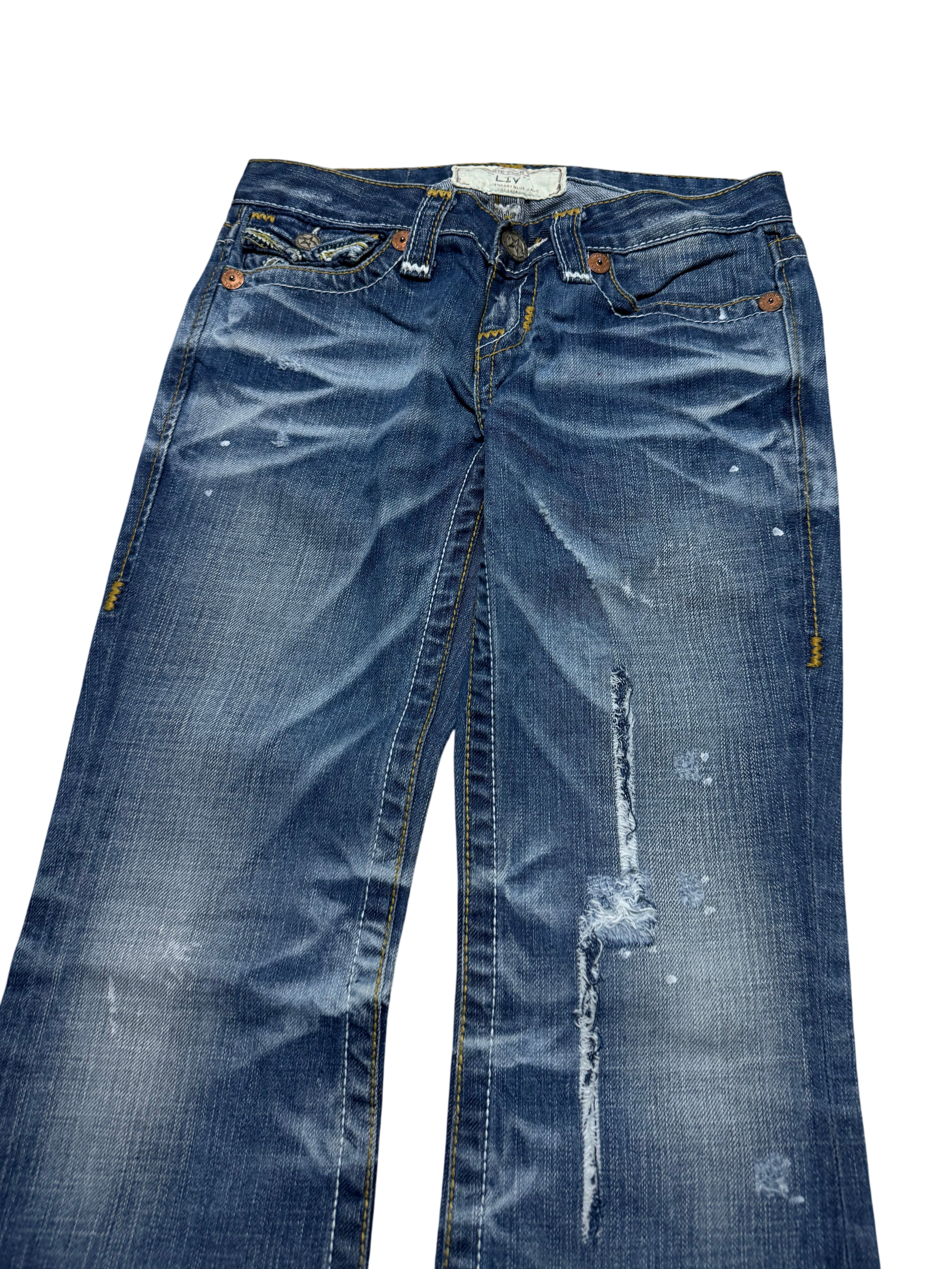 Y2K BOOTCUT WOMEN LOW WAIST JEANS (648)