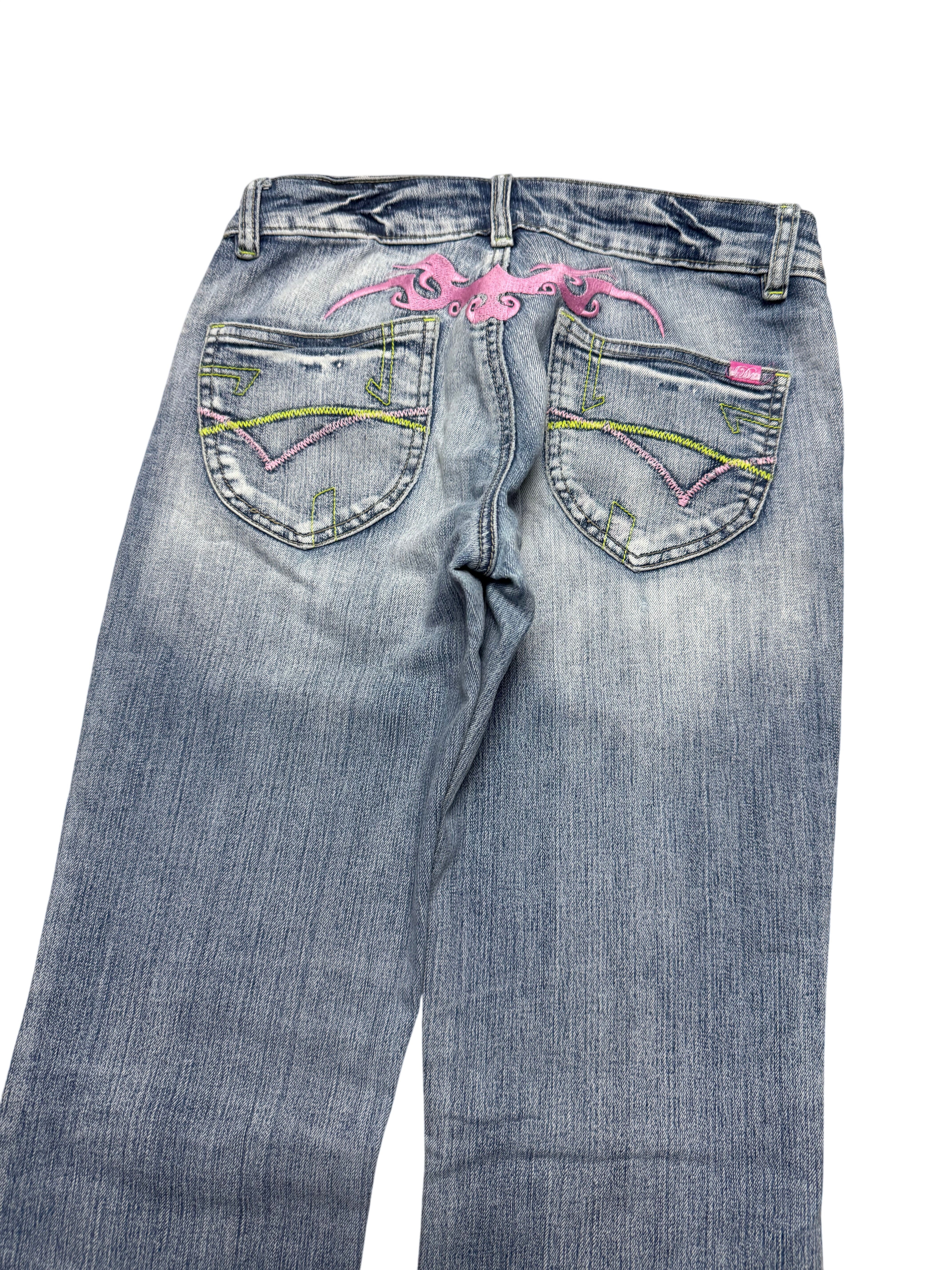 Y2K BOOTCUT WOMEN LOW WAIST JEANS (631)