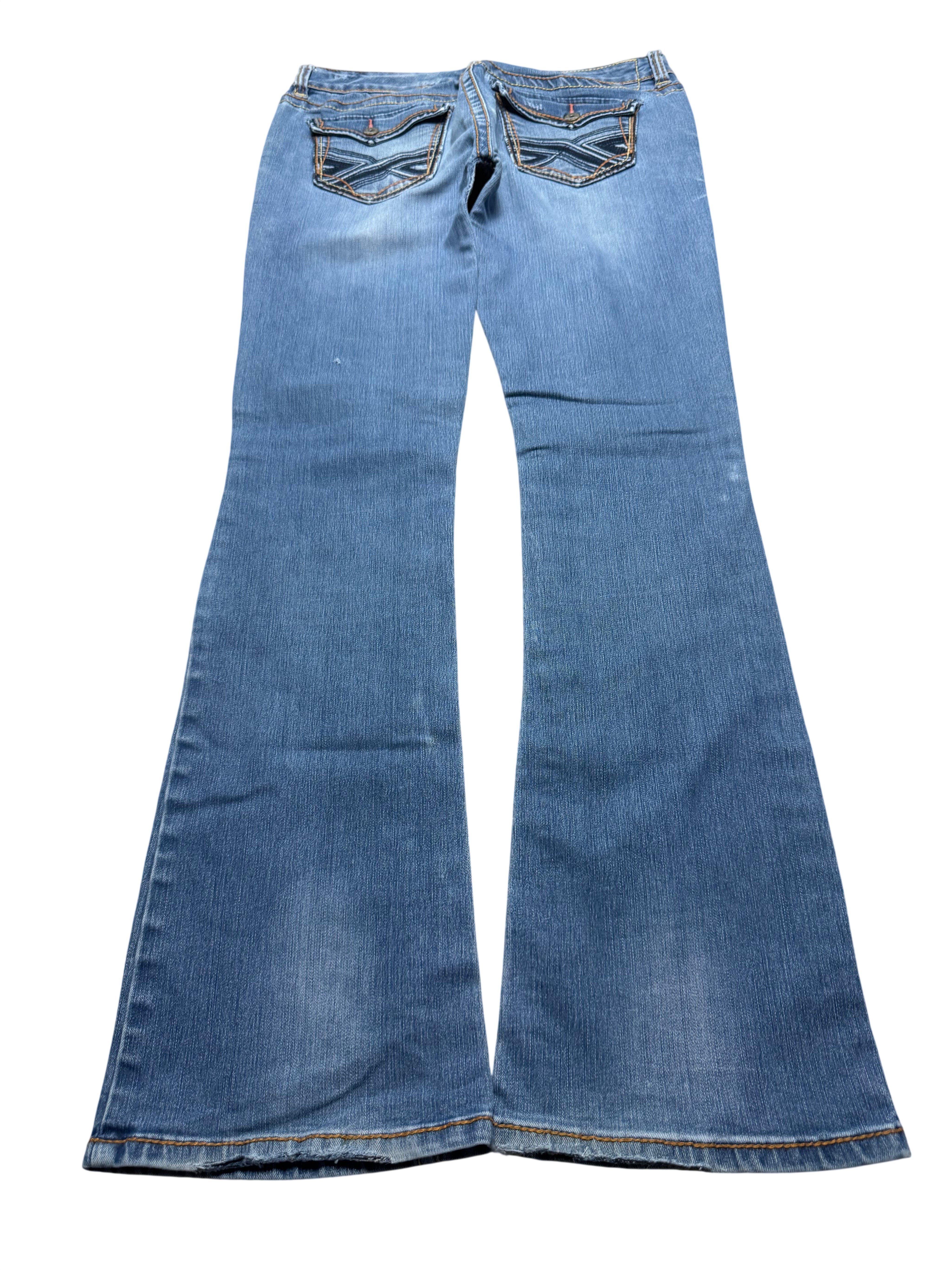 Y2K BOOTCUT WOMEN LOW WAIST JEANS (608)