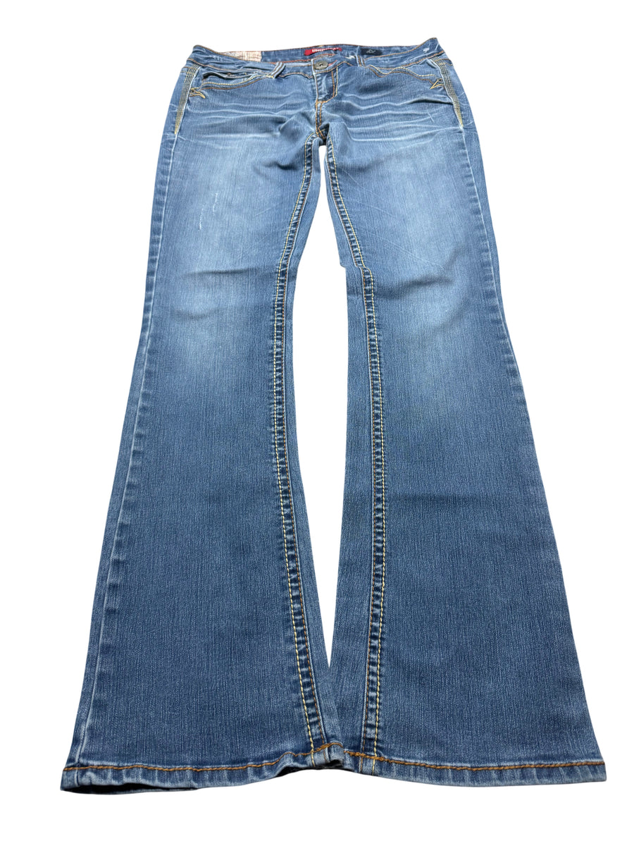 Y2K BOOTCUT WOMEN LOW WAIST JEANS (608)
