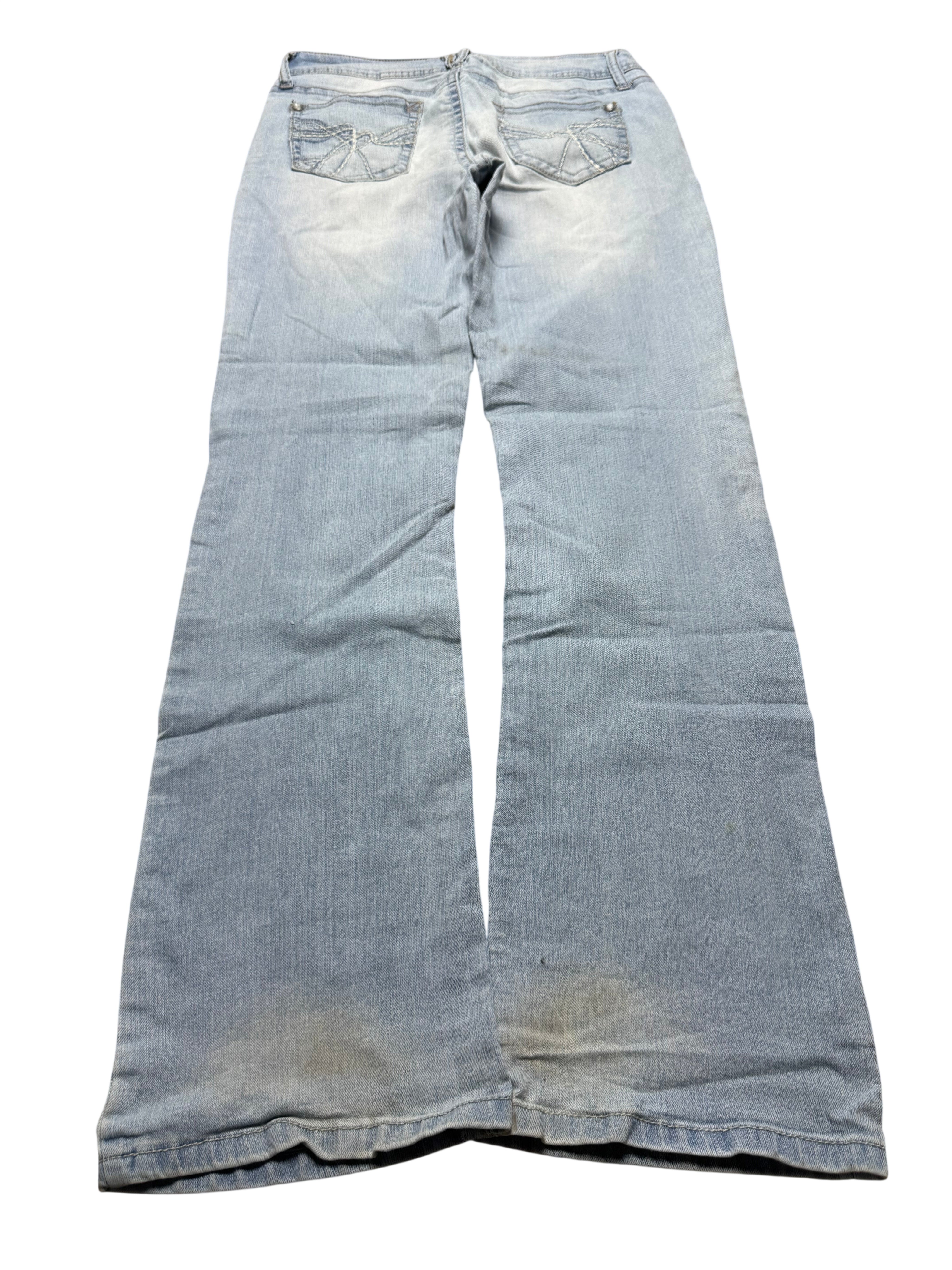 Y2K BOOTCUT WOMEN LOW WAIST JEANS (609)