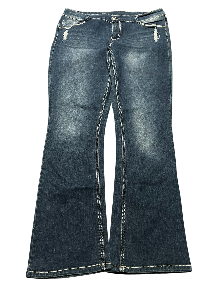 Y2K BOOTCUT WOMEN LOW WAIST JEANS (248)