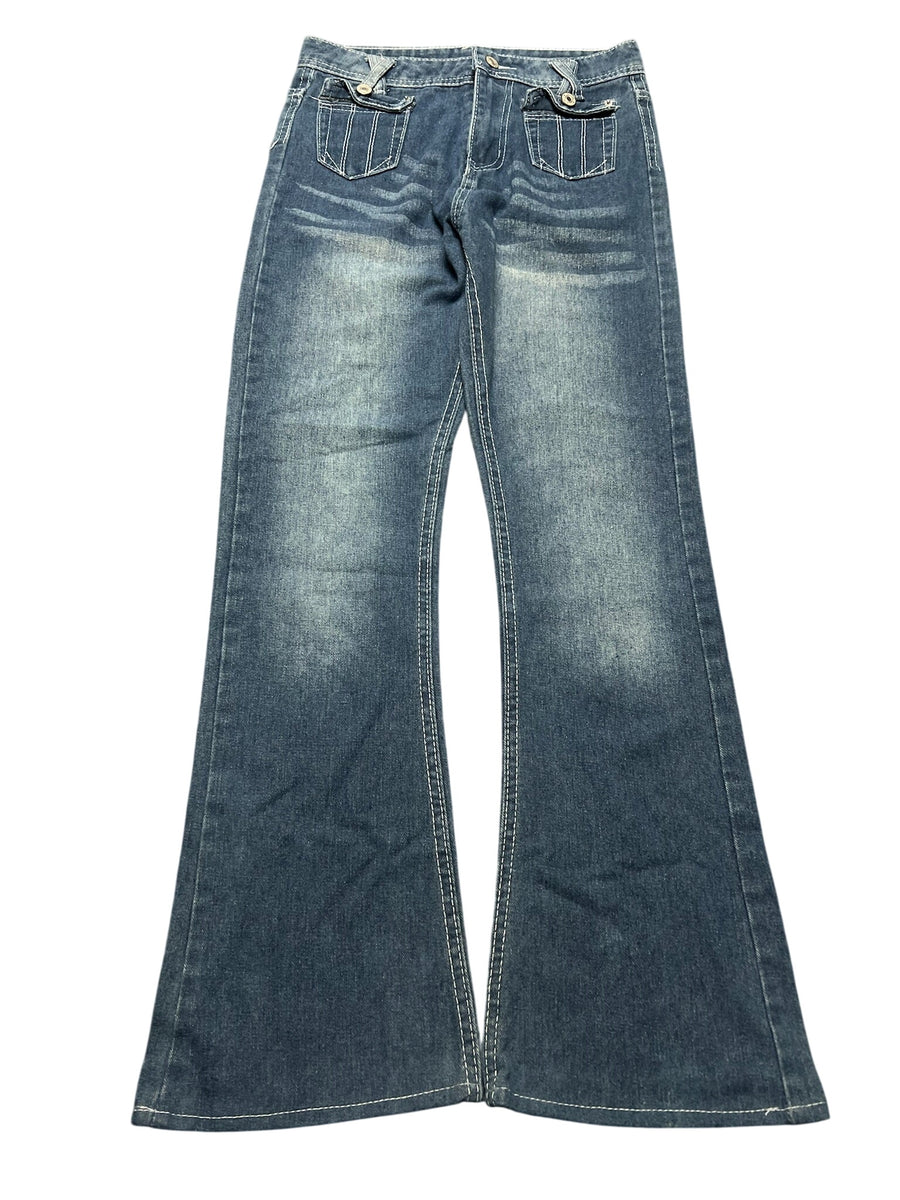 Y2K BOOTCUT WOMEN LOW WAIST JEANS (249)