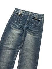 Y2K BOOTCUT WOMEN LOW WAIST JEANS (249)