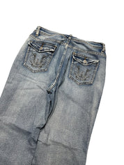 Y2K BOOTCUT WOMEN LOW WAIST JEANS (343)