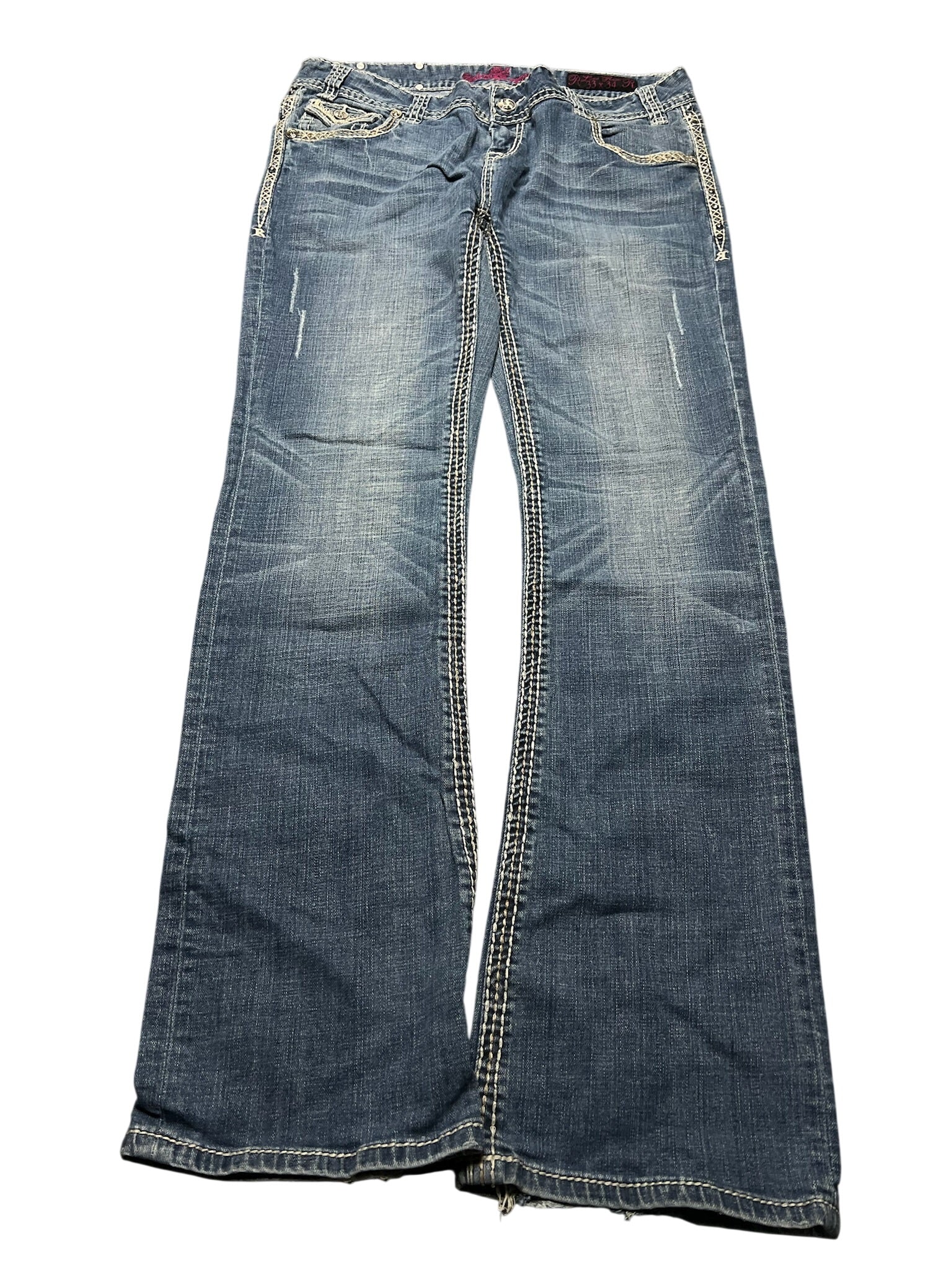 Y2K BOOTCUT WOMEN LOW WAIST JEANS (344)