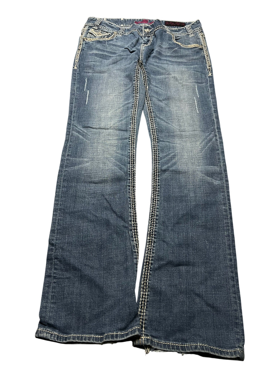 Y2K BOOTCUT WOMEN LOW WAIST JEANS (344)