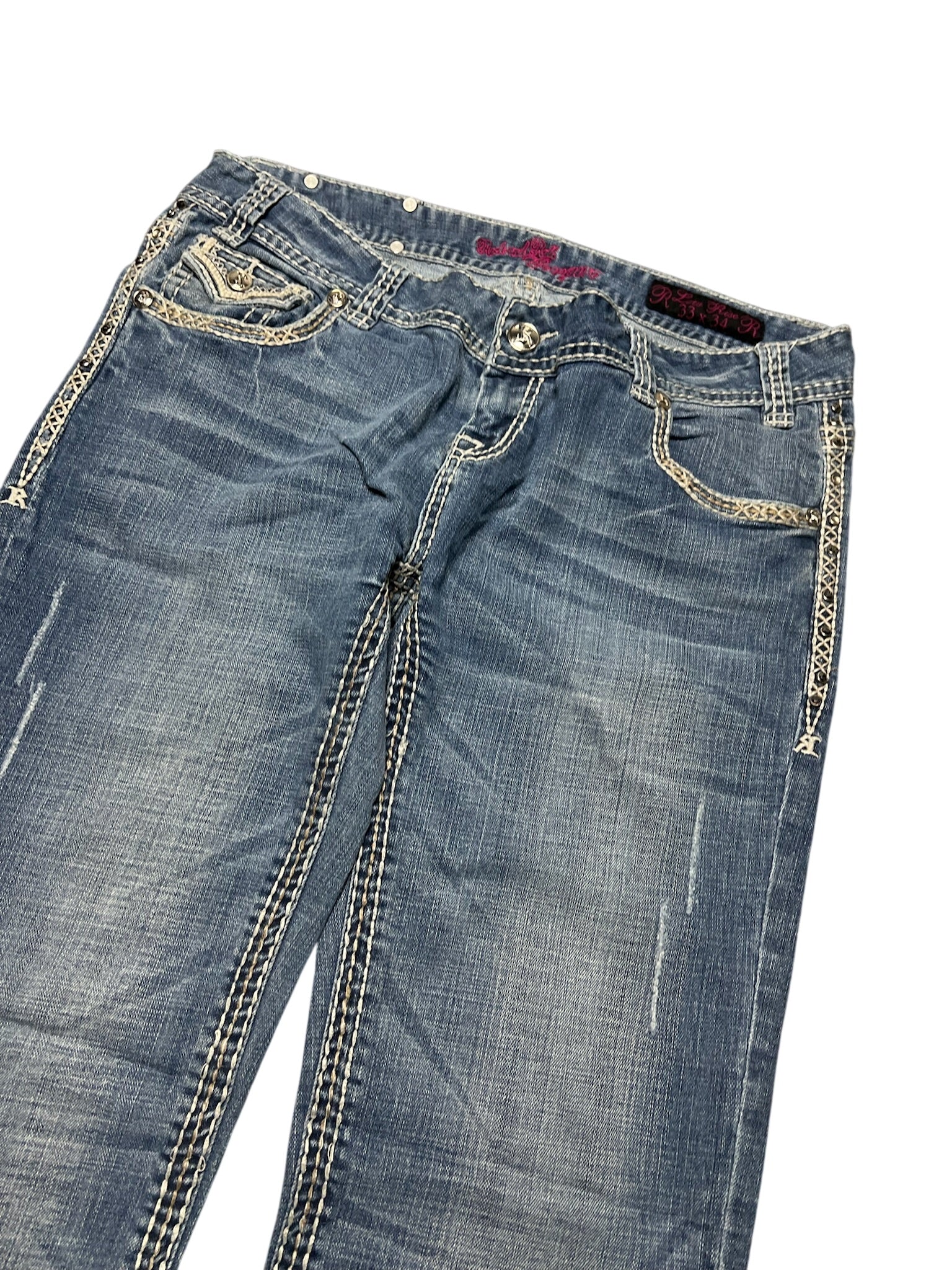 Y2K BOOTCUT WOMEN LOW WAIST JEANS (344)