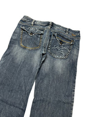 Y2K BOOTCUT WOMEN LOW WAIST JEANS (346)