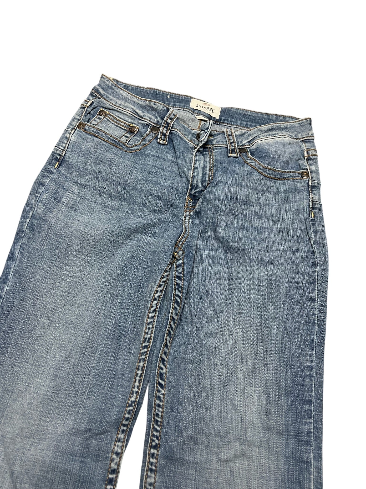 Y2K BOOTCUT WOMEN LOW WAIST JEANS (329)