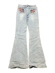 Y2K BOOTCUT WOMEN LOW WAIST JEANS (322)