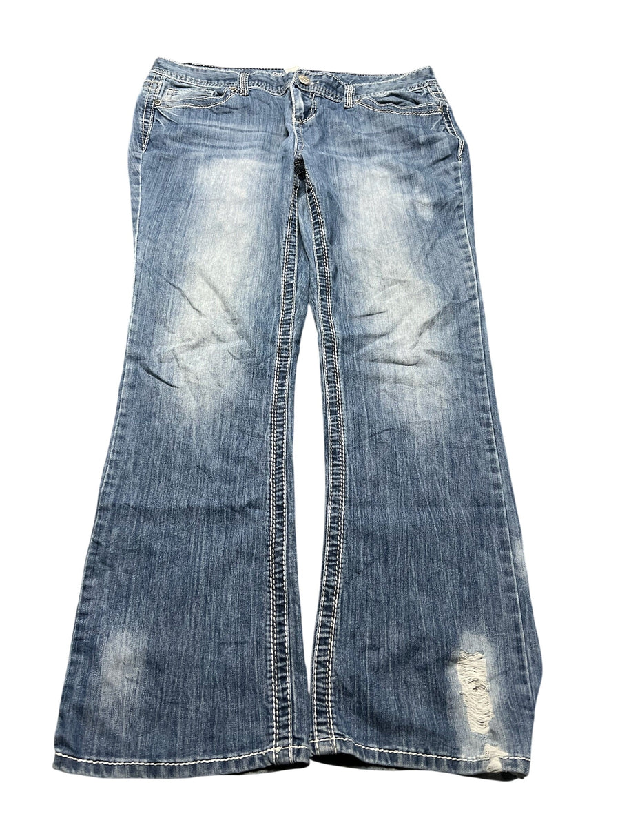 Y2K BOOTCUT WOMEN LOW WAIST JEANS (373)