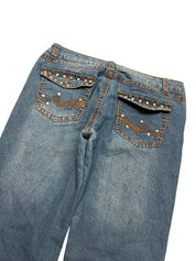 Y2K BOOTCUT WOMEN LOW WAIST JEANS (375)