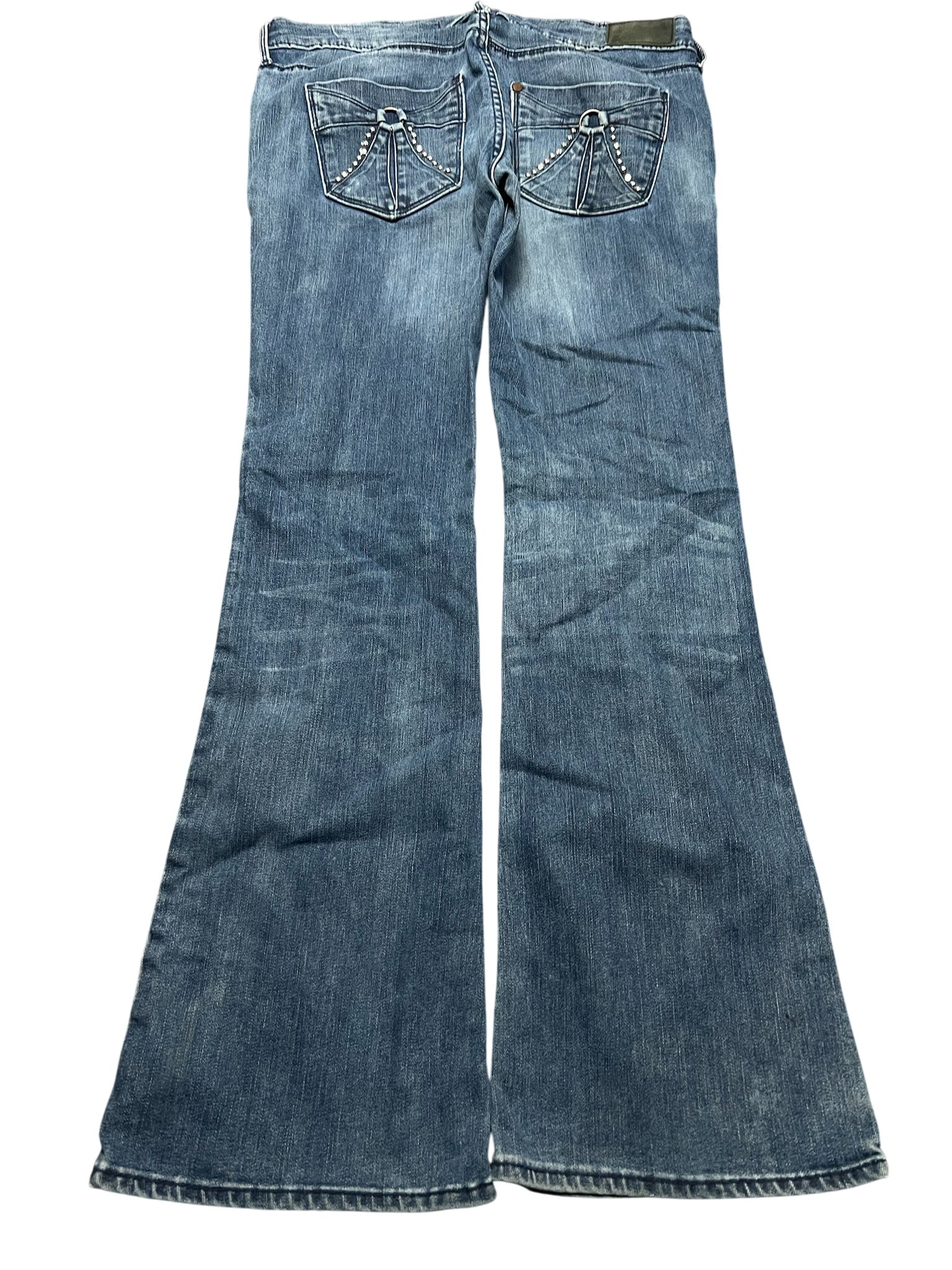 Y2K BOOTCUT WOMEN LOW WAIST JEANS (376)