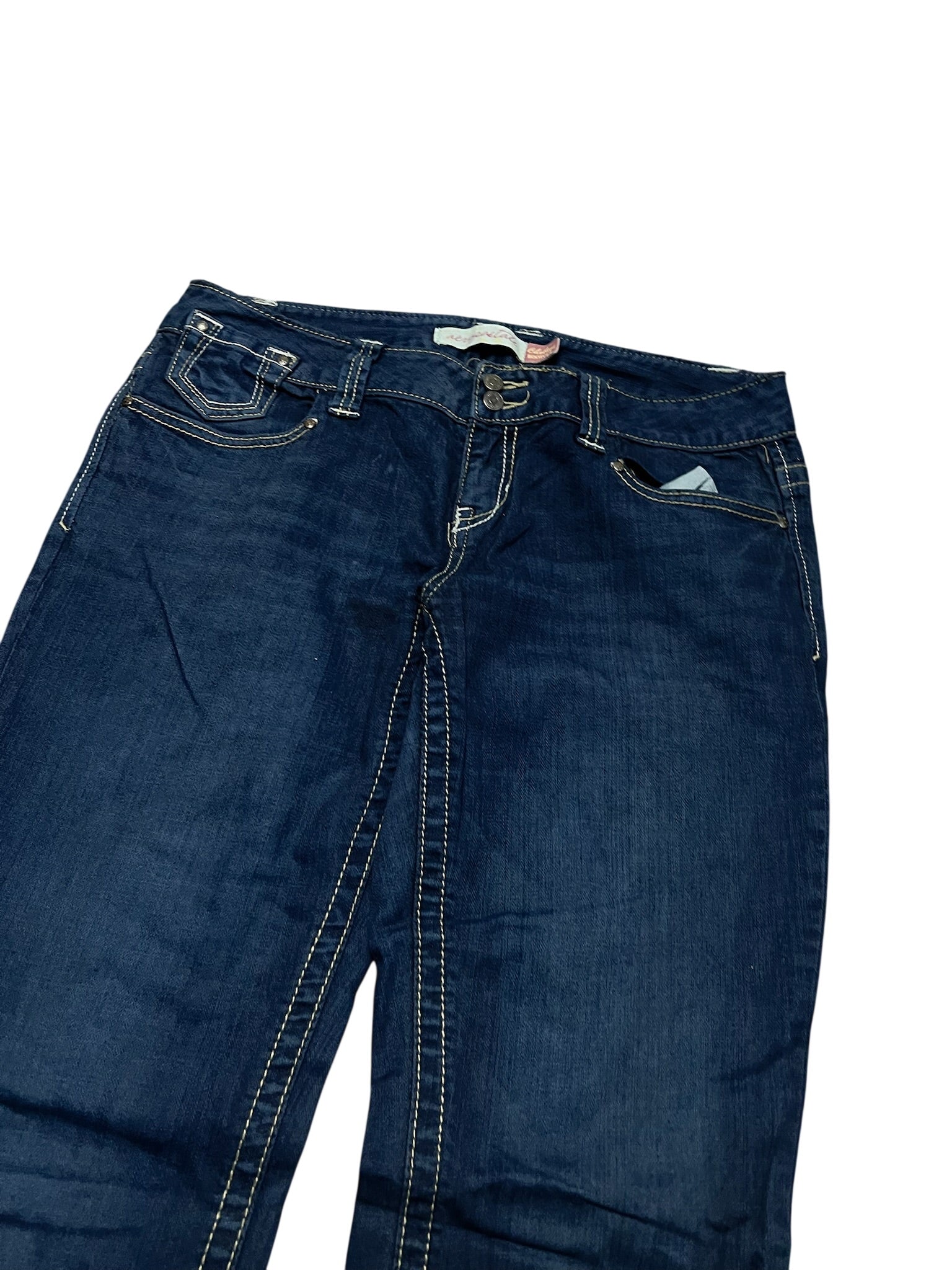 Y2K BOOTCUT WOMEN LOW WAIST JEANS (379)