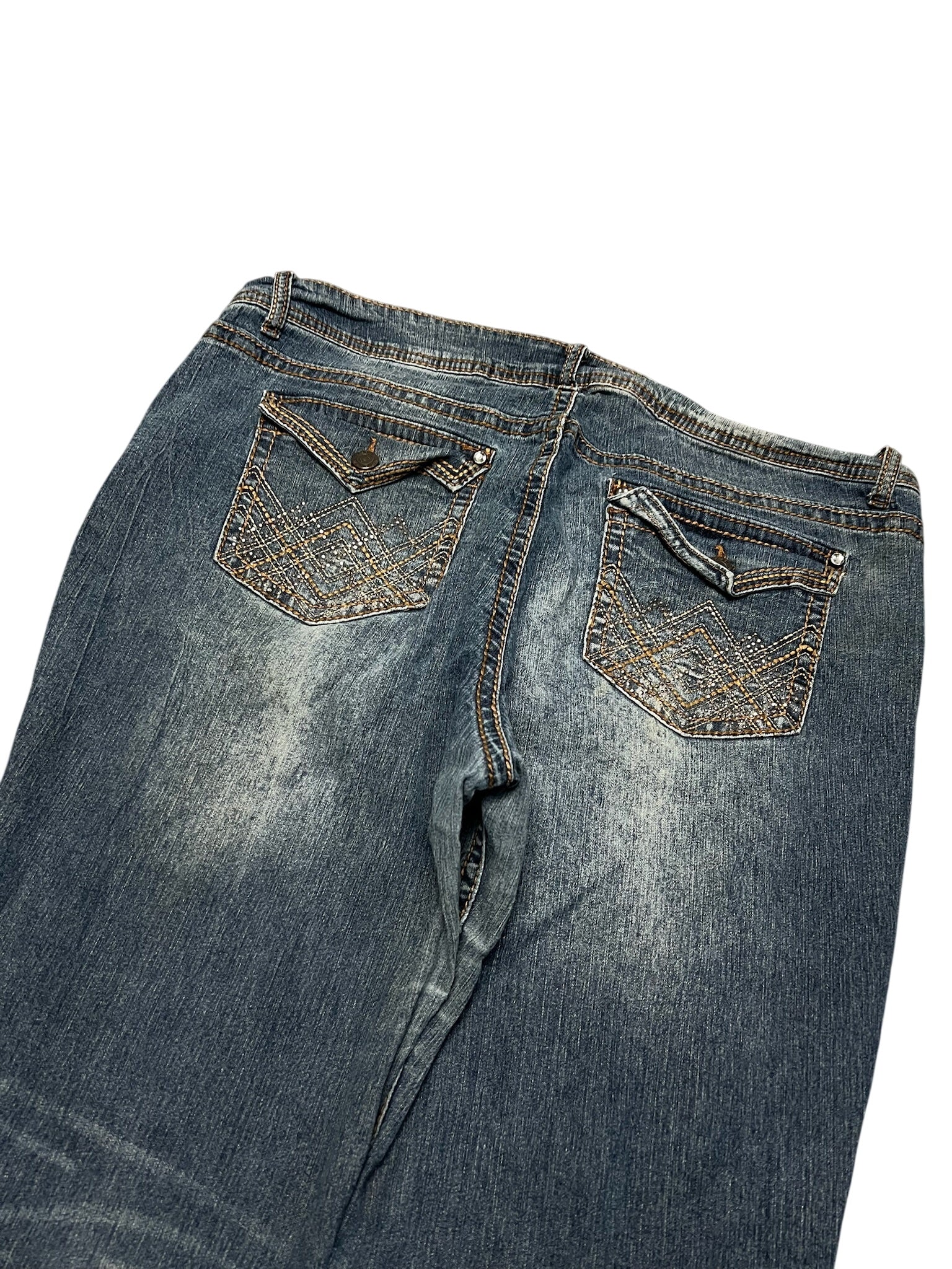 Y2K BOOTCUT WOMEN LOW WAIST JEANS (336)