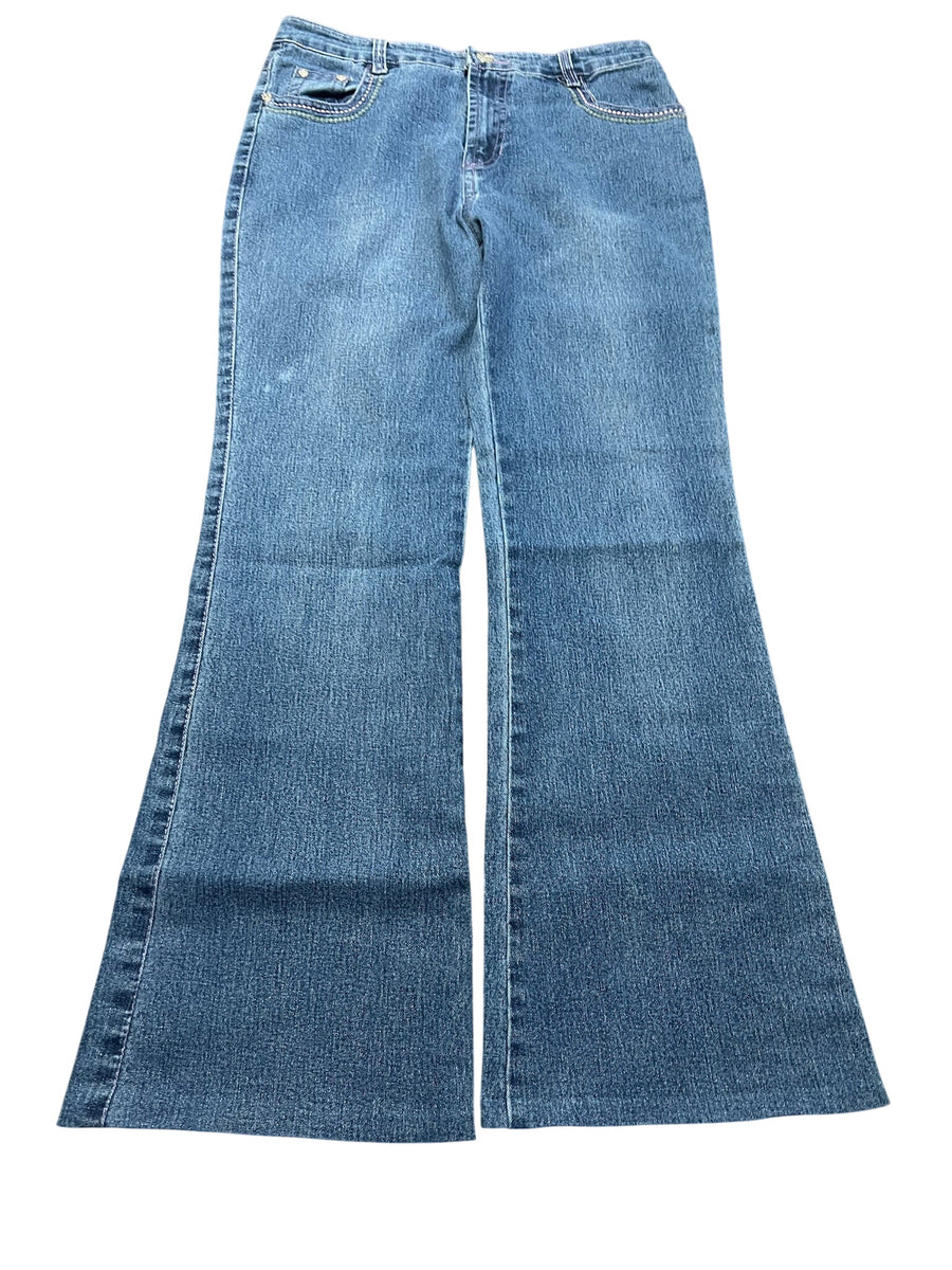 Y2K BOOTCUT WOMEN LOW WAIST JEANS (543)