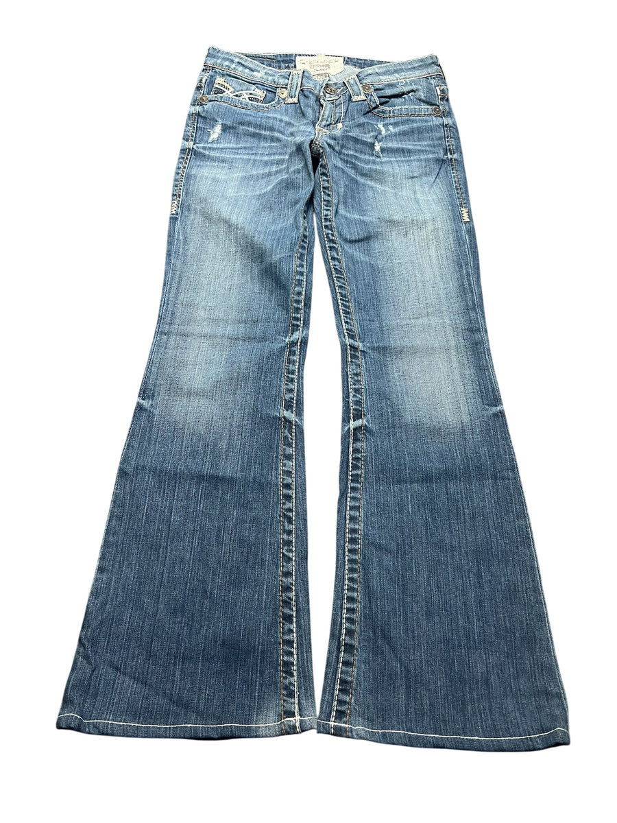 Y2K BOOTCUT WOMEN LOW WAIST JEANS (672)