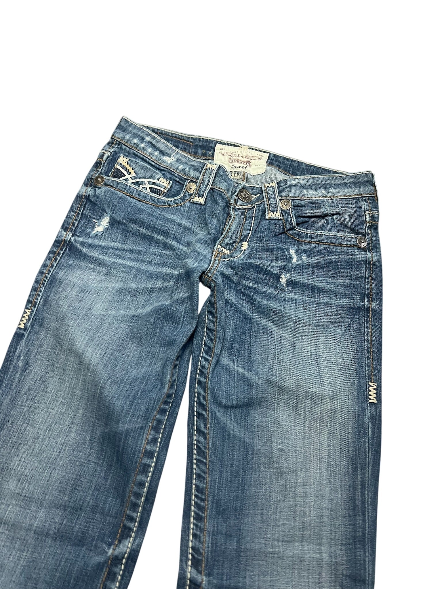 Y2K BOOTCUT WOMEN LOW WAIST JEANS (672)