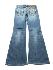 Y2K BOOTCUT WOMEN LOW WAIST JEANS (672)