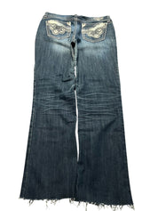 Y2K BOOTCUT WOMEN LOW WAIST JEANS (674)